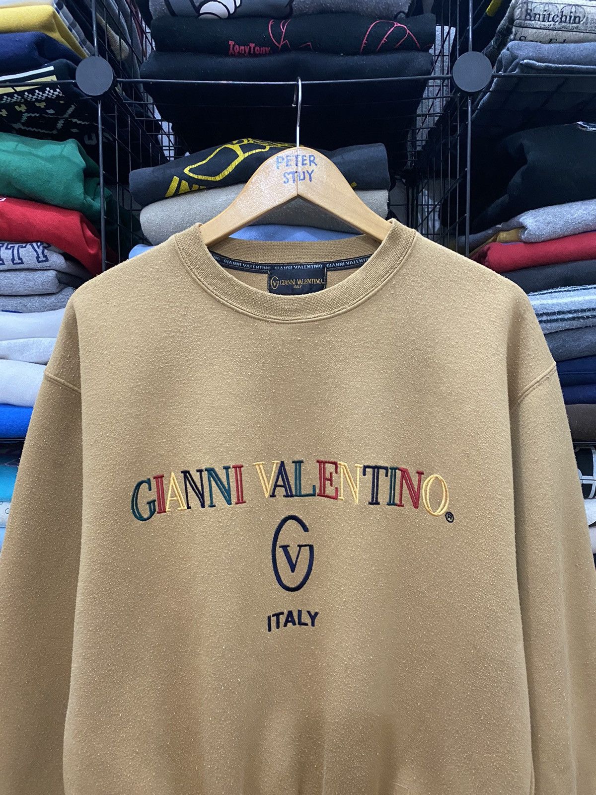 Gianni Valentino GK166 VINTAGE GIANNI VALENTINO EMBROIDEREY LOGO SWEATSHIRT Size US L / EU 52-54 / 3 - 3 Thumbnail