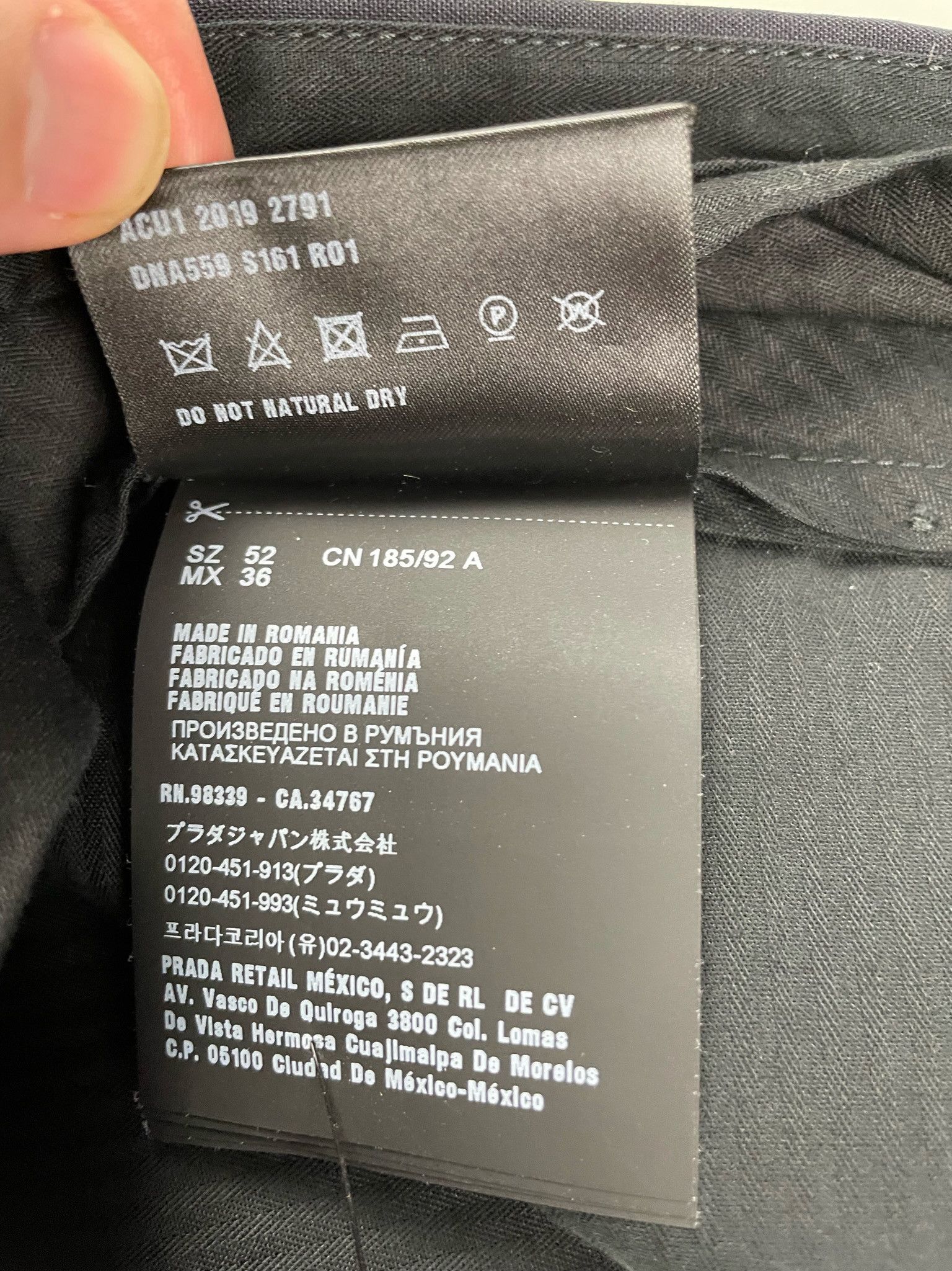 Prada 🔥[SALE]🔥 Prada Dark Navy Wool Casual Pants Size US 36 / EU 52 - 10 Thumbnail