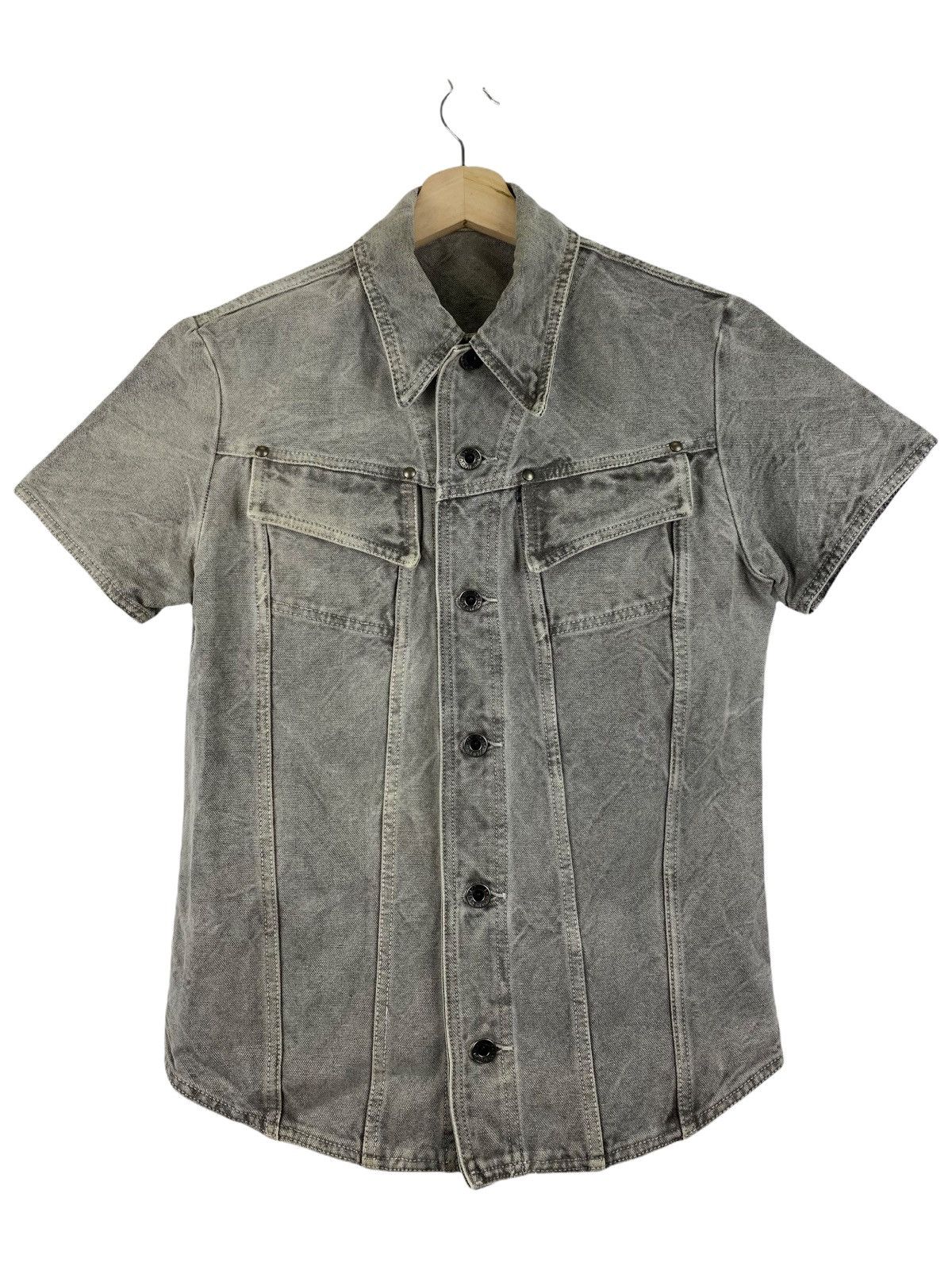 5351 POUR LES HOMMES × Vintage VINTAGE 5351 POUR LES HOMMES DENIM JACKET Size US S / EU 44-46 / 1 - 1 Thumbnail
