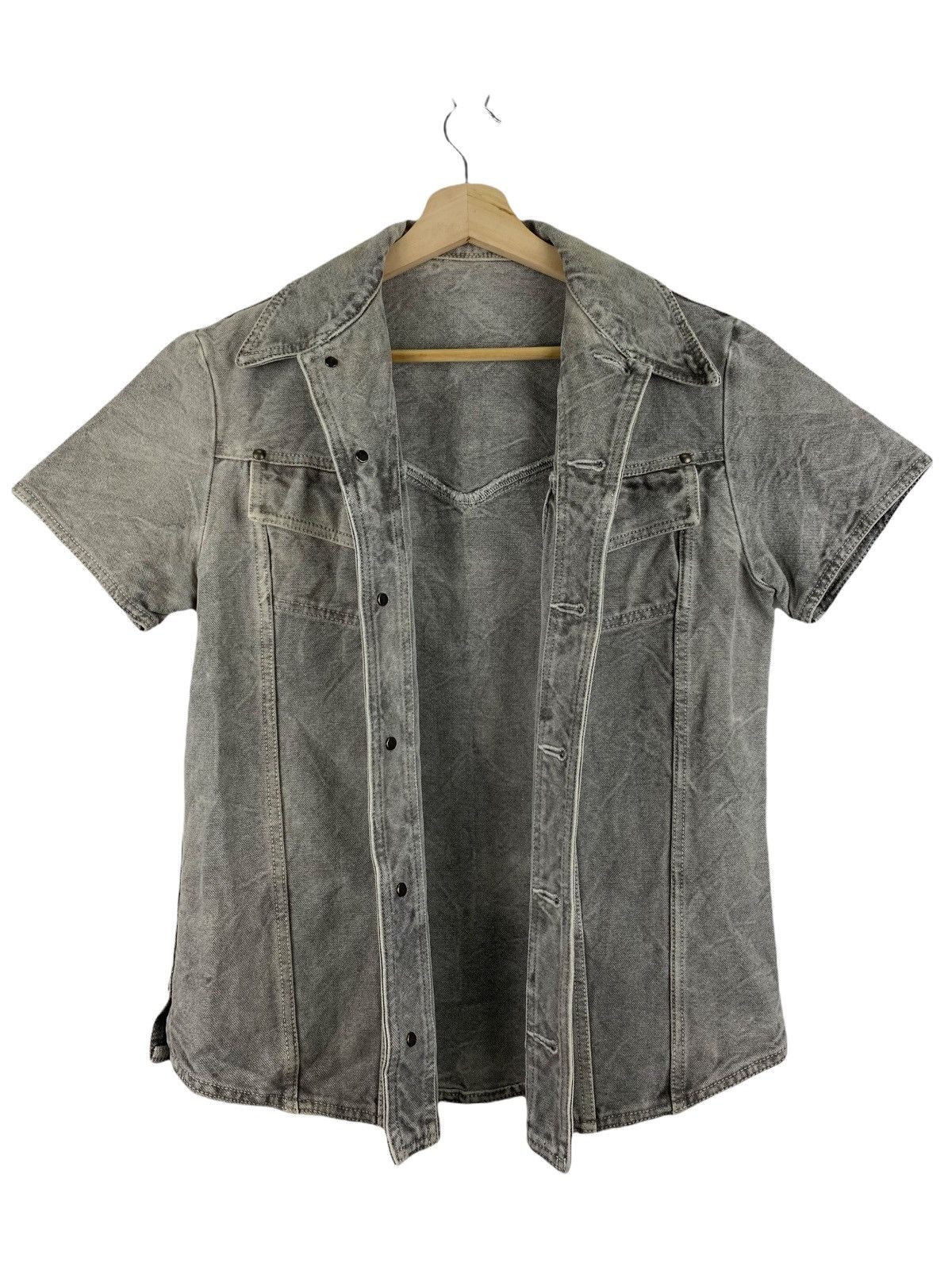 5351 POUR LES HOMMES × Vintage VINTAGE 5351 POUR LES HOMMES DENIM JACKET Size US S / EU 44-46 / 1 - 3 Thumbnail