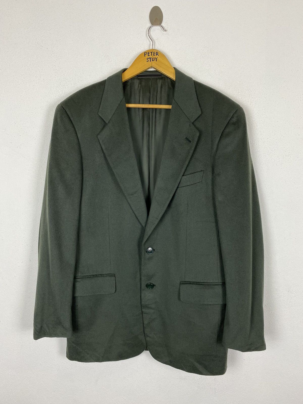 image of Bally Slim Fir Green Coat, Men's (Size Medium)