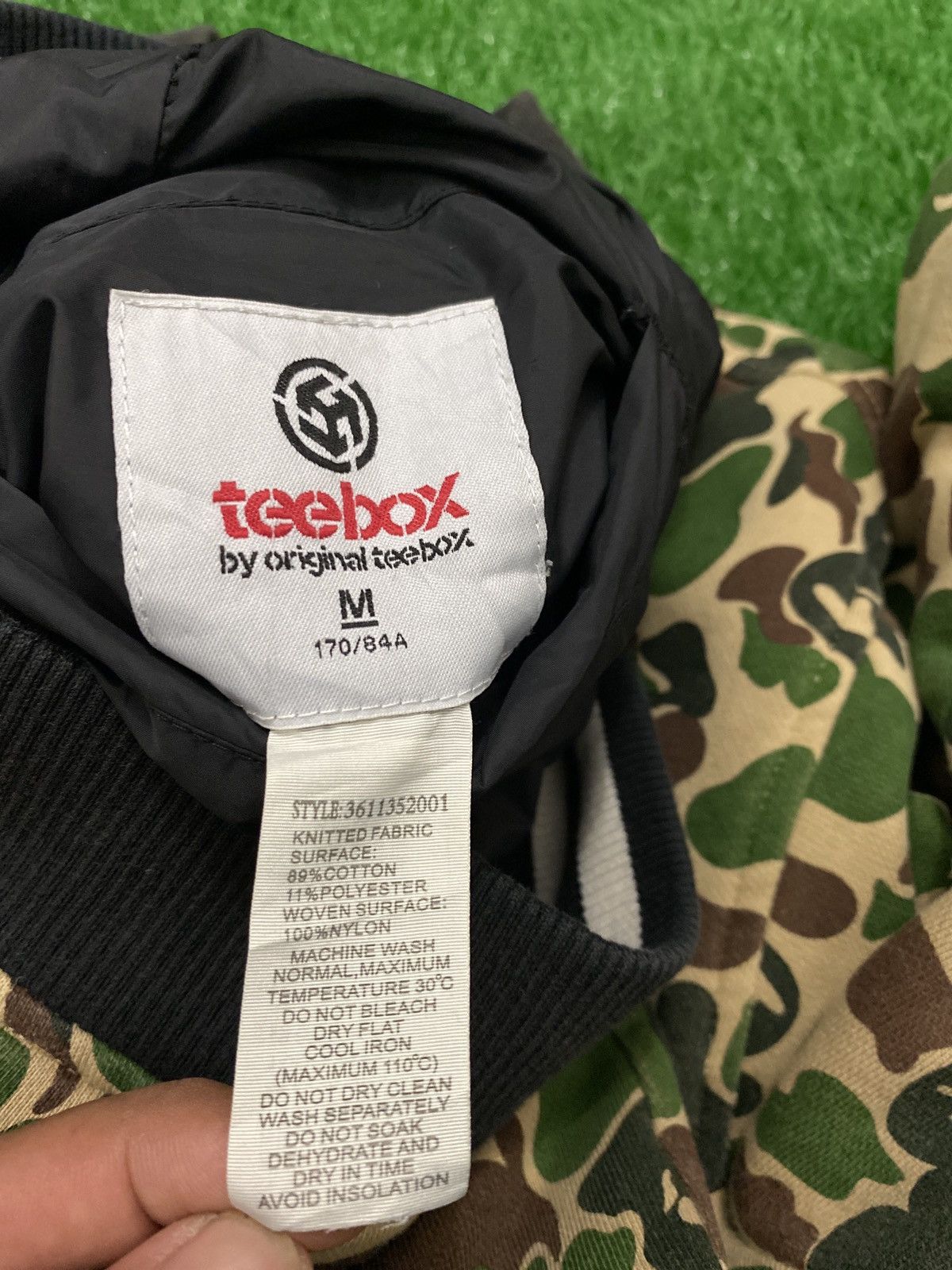 Japanese Brand TEEBOX REVERSIBLE BOMBER JACKET NICE DESIGN Size US M / EU 48-50 / 2 - 8 Thumbnail