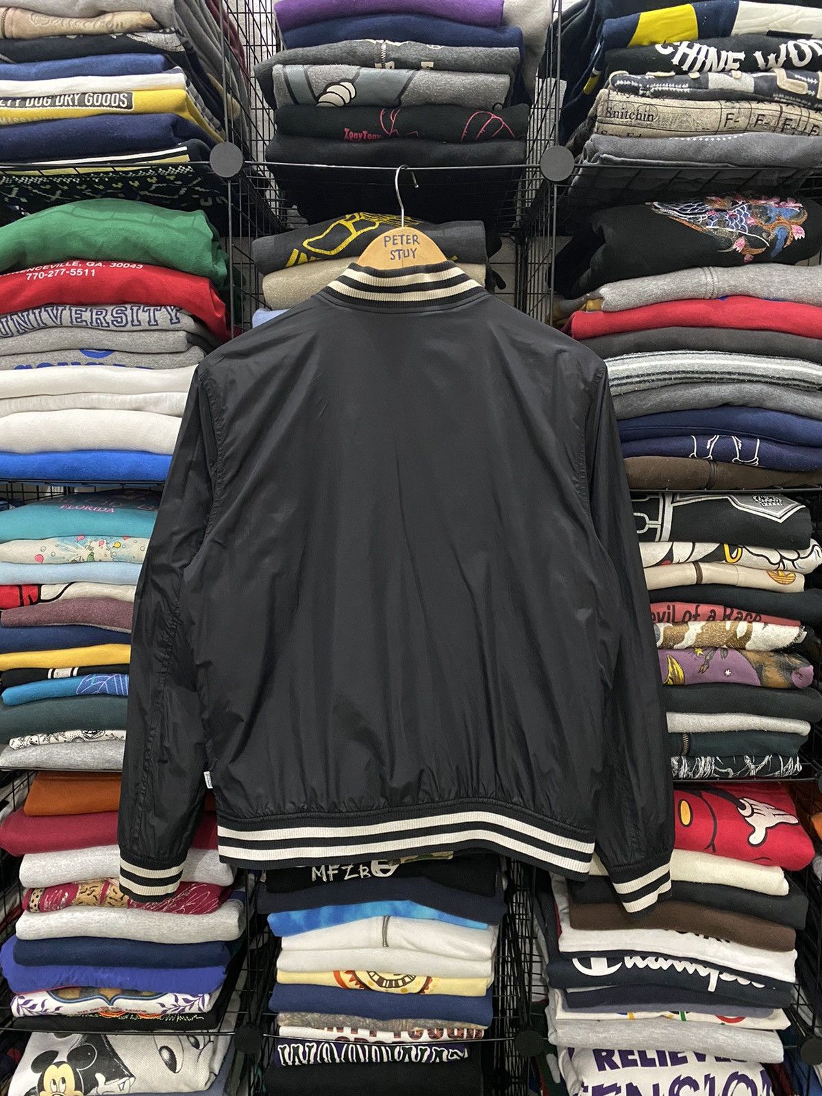 Japanese Brand TEEBOX REVERSIBLE BOMBER JACKET NICE DESIGN Size US M / EU 48-50 / 2 - 7 Thumbnail