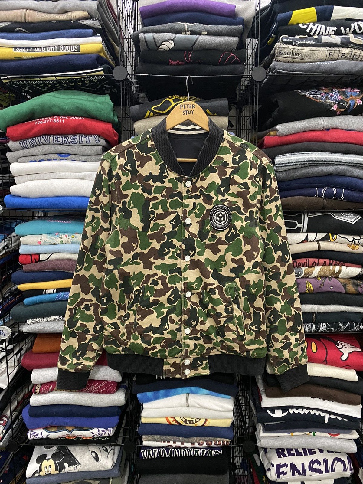 Japanese Brand TEEBOX REVERSIBLE BOMBER JACKET NICE DESIGN Size US M / EU 48-50 / 2 - 2 Thumbnail