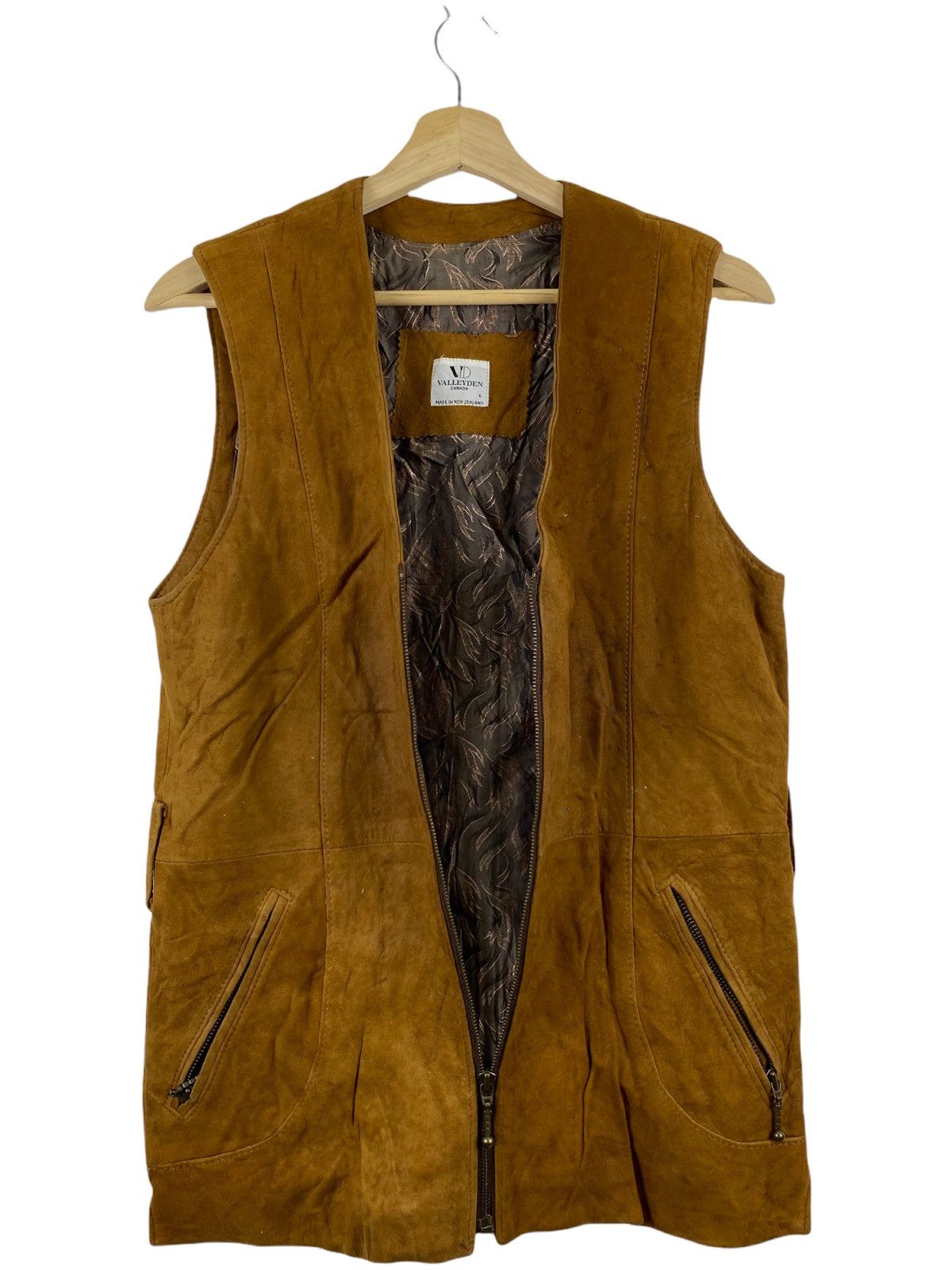 Leather × Vintage VINTAGE VALLEYDEN CANADA LAMBSUEDE VEST Size US L / EU 52-54 / 3 - 3 Thumbnail