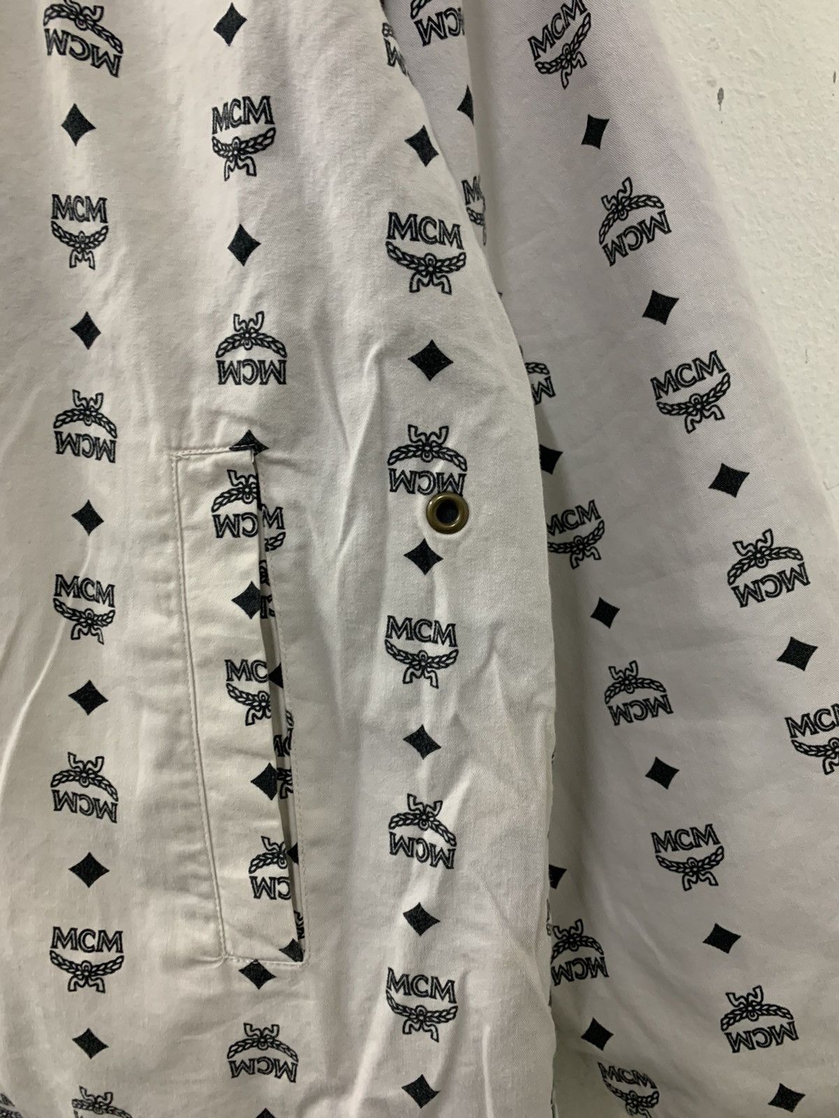 MCM MCM Reversible Monogram Plain Faded Jacket Destroy Button Size US M / EU 48-50 / 2 - 3 Thumbnail