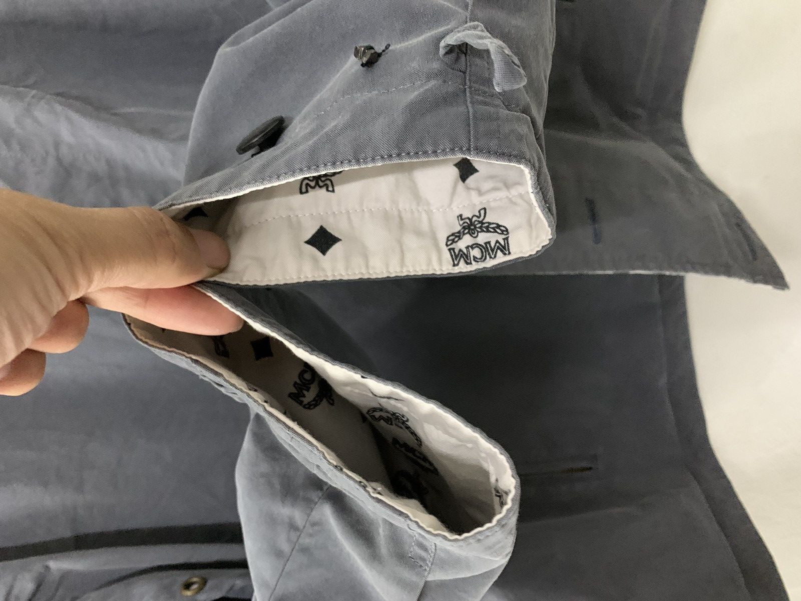 MCM MCM Reversible Monogram Plain Faded Jacket Destroy Button Size US M / EU 48-50 / 2 - 17 Thumbnail