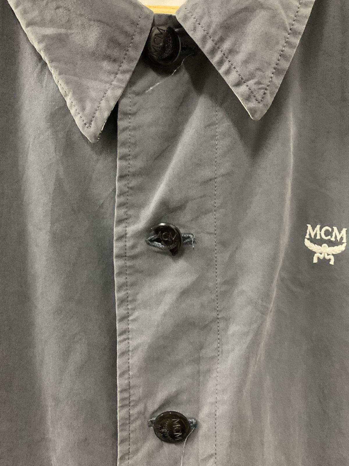 MCM MCM Reversible Monogram Plain Faded Jacket Destroy Button Size US M / EU 48-50 / 2 - 14 Thumbnail