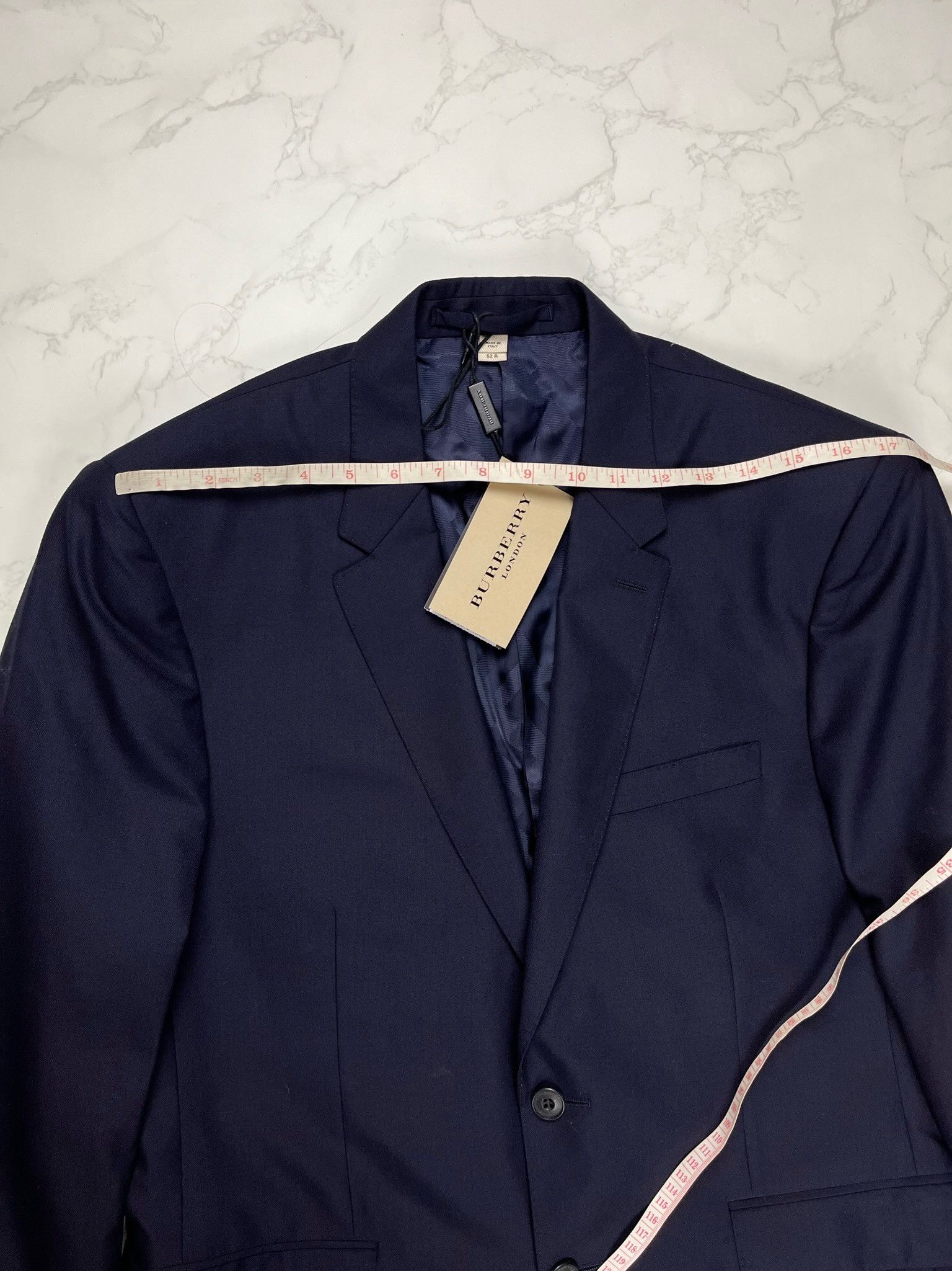 Burberry 🔥80% OFF🔥 [SALE] Burberry Navy Wool Blazer Suit Size 52R - 5 Thumbnail