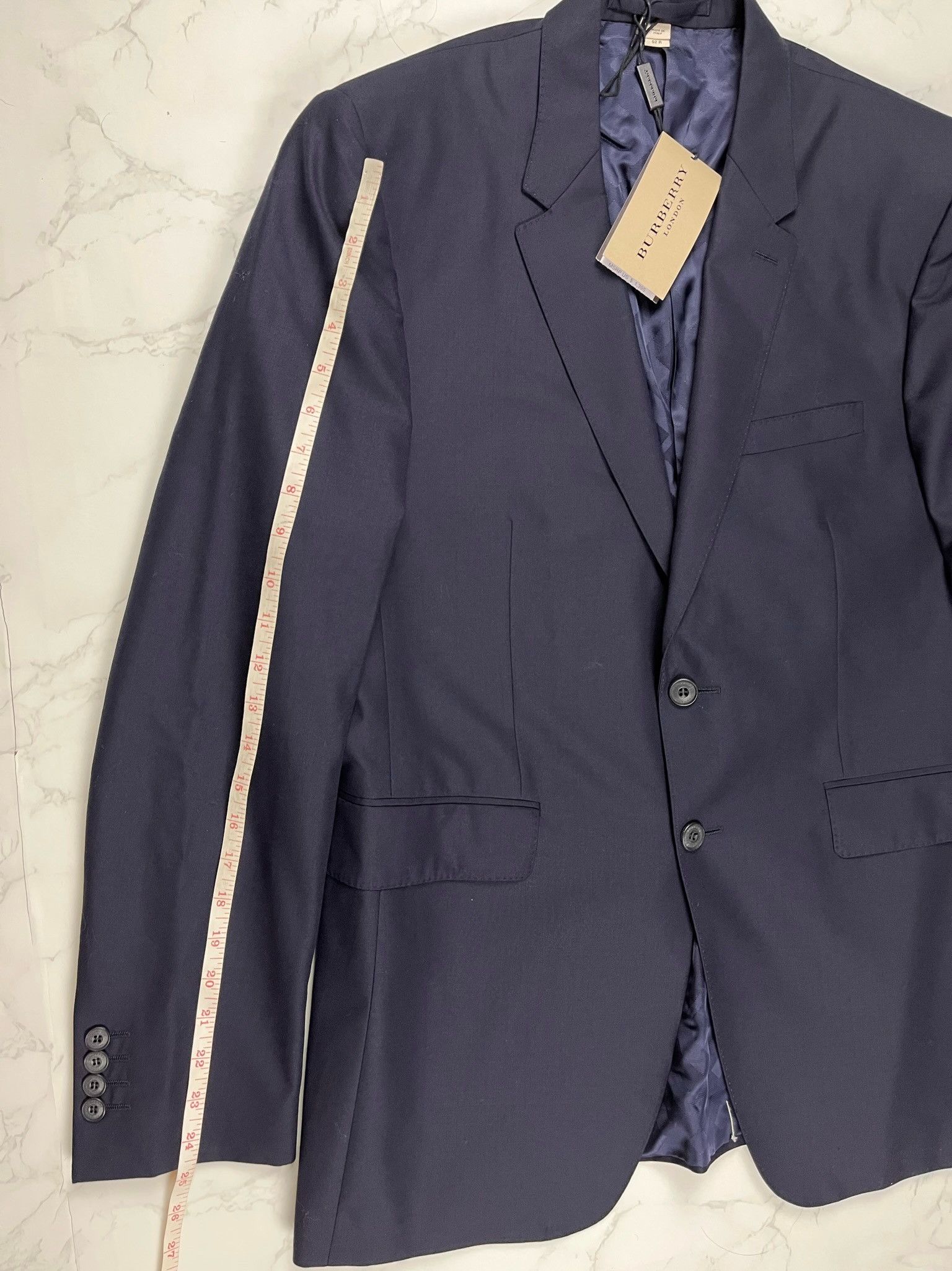 Burberry 🔥80% OFF🔥 [SALE] Burberry Navy Wool Blazer Suit Size 52R - 6 Thumbnail