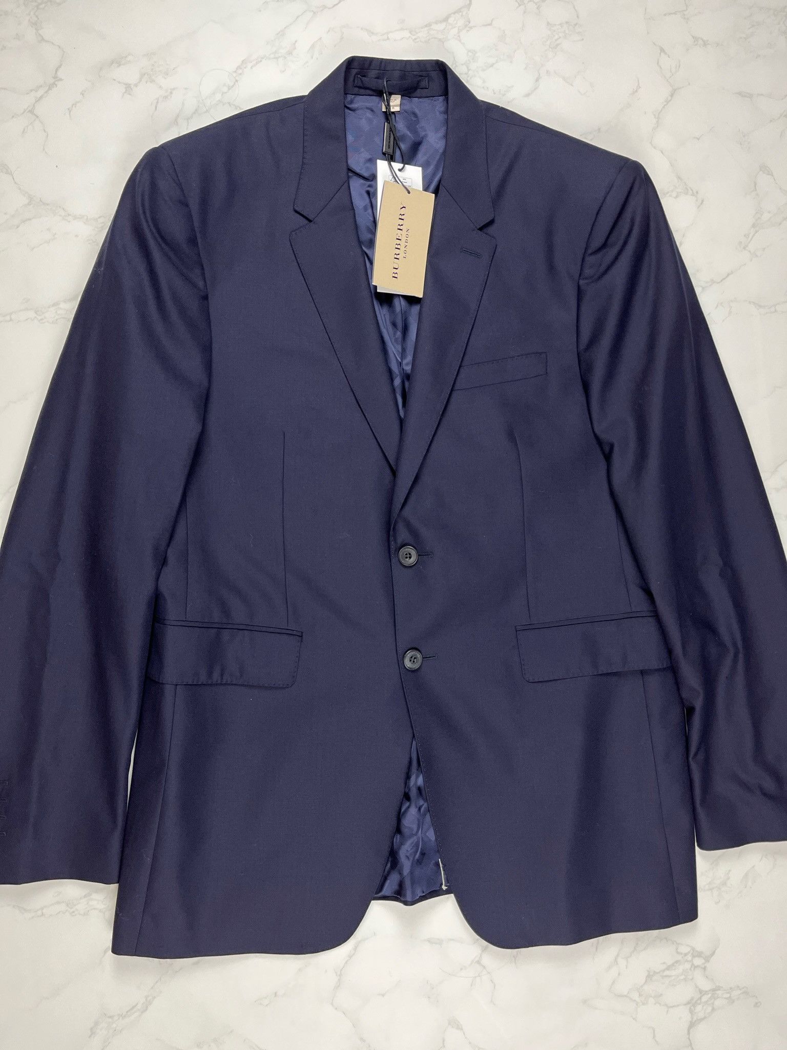 Burberry 🔥80% OFF🔥 [SALE] Burberry Navy Wool Blazer Suit Size 52R - 7 Thumbnail