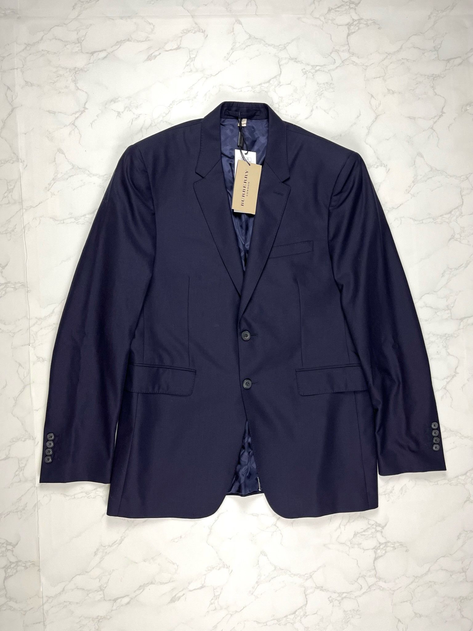 Burberry 🔥80% OFF🔥 [SALE] Burberry Navy Wool Blazer Suit Size 52R - 1 Thumbnail