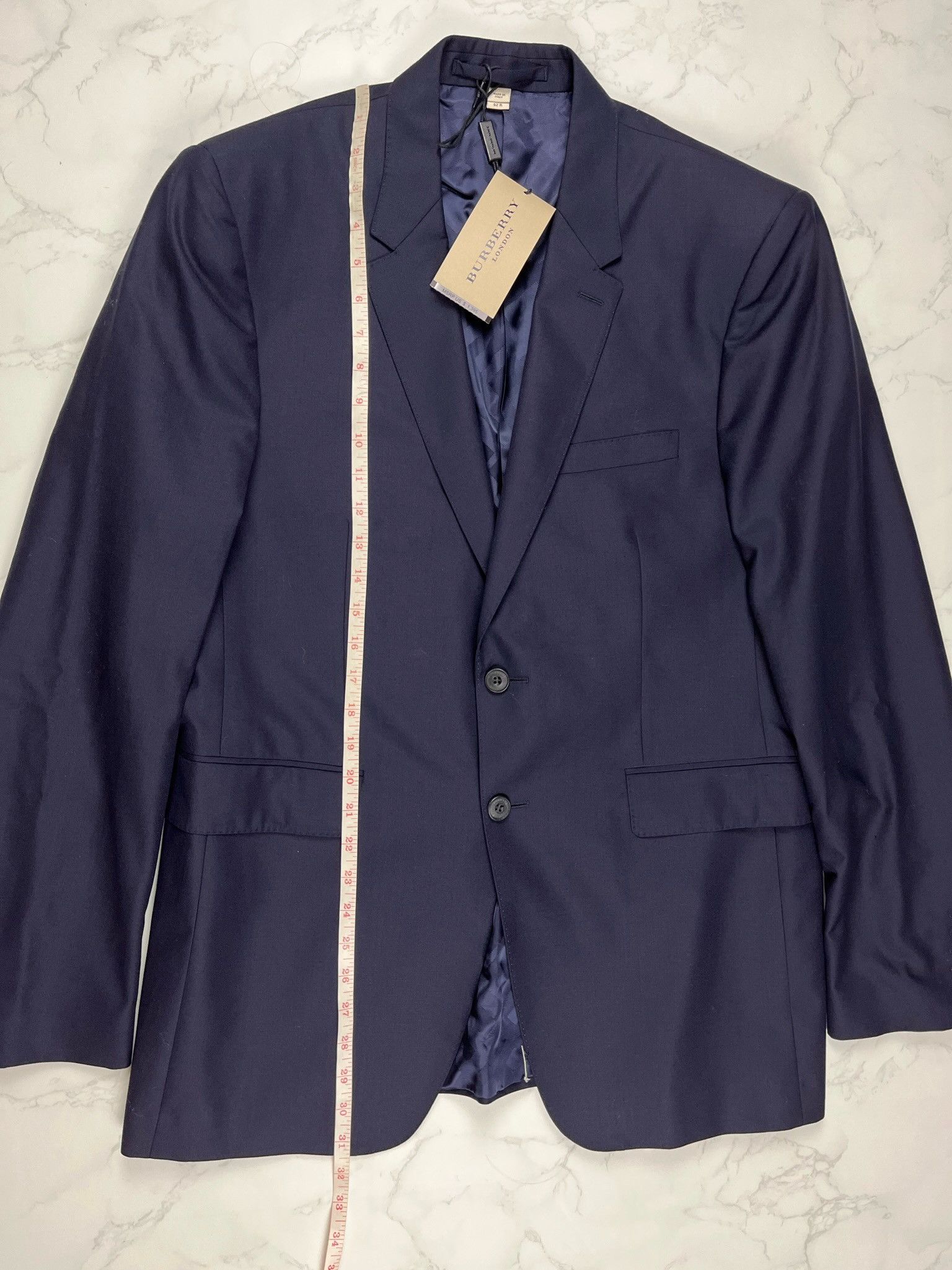 Burberry 🔥80% OFF🔥 [SALE] Burberry Navy Wool Blazer Suit Size 52R - 4 Thumbnail
