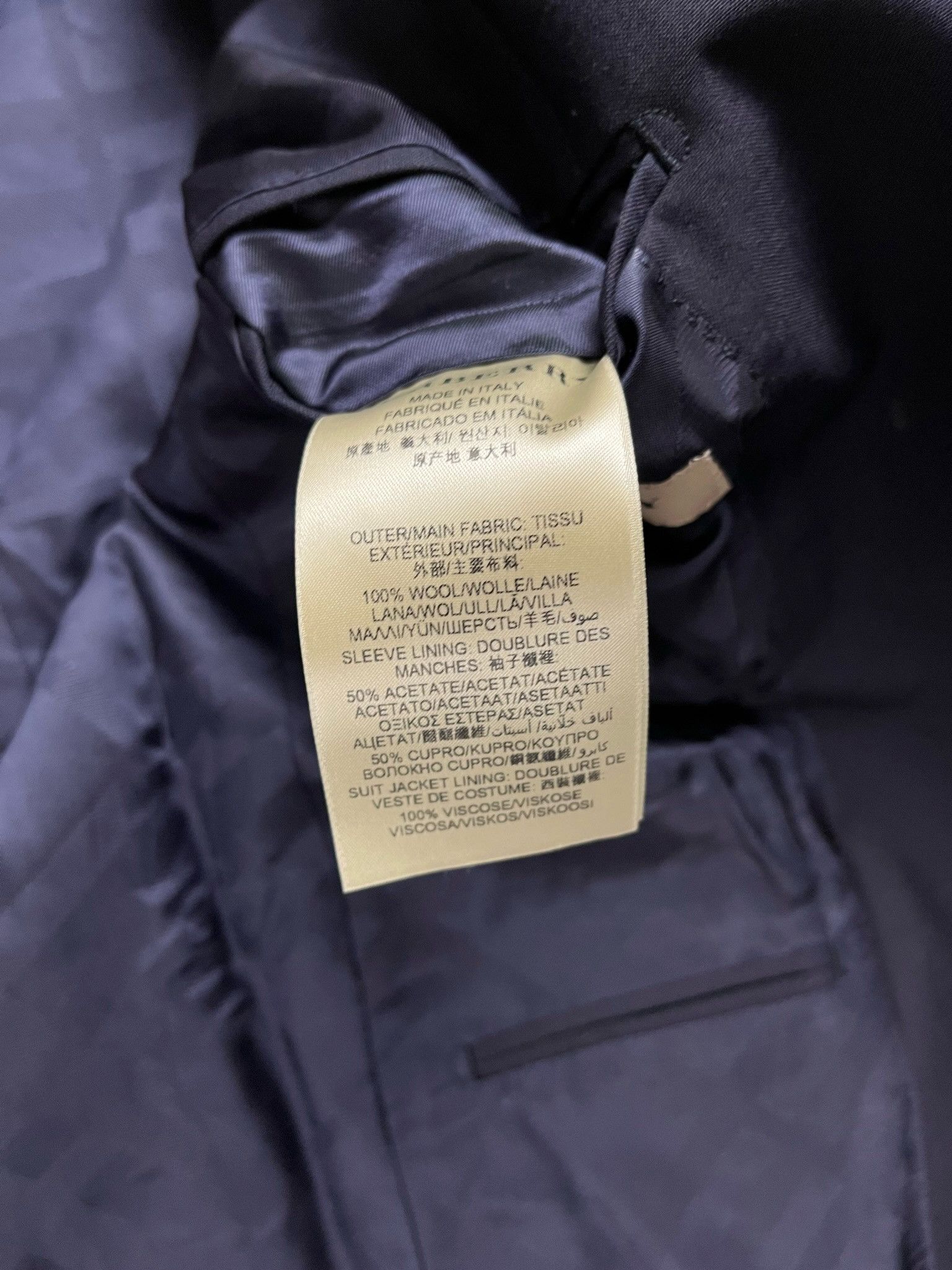 Burberry 🔥80% OFF🔥 [SALE] Burberry Navy Wool Blazer Suit Size 52R - 12 Thumbnail