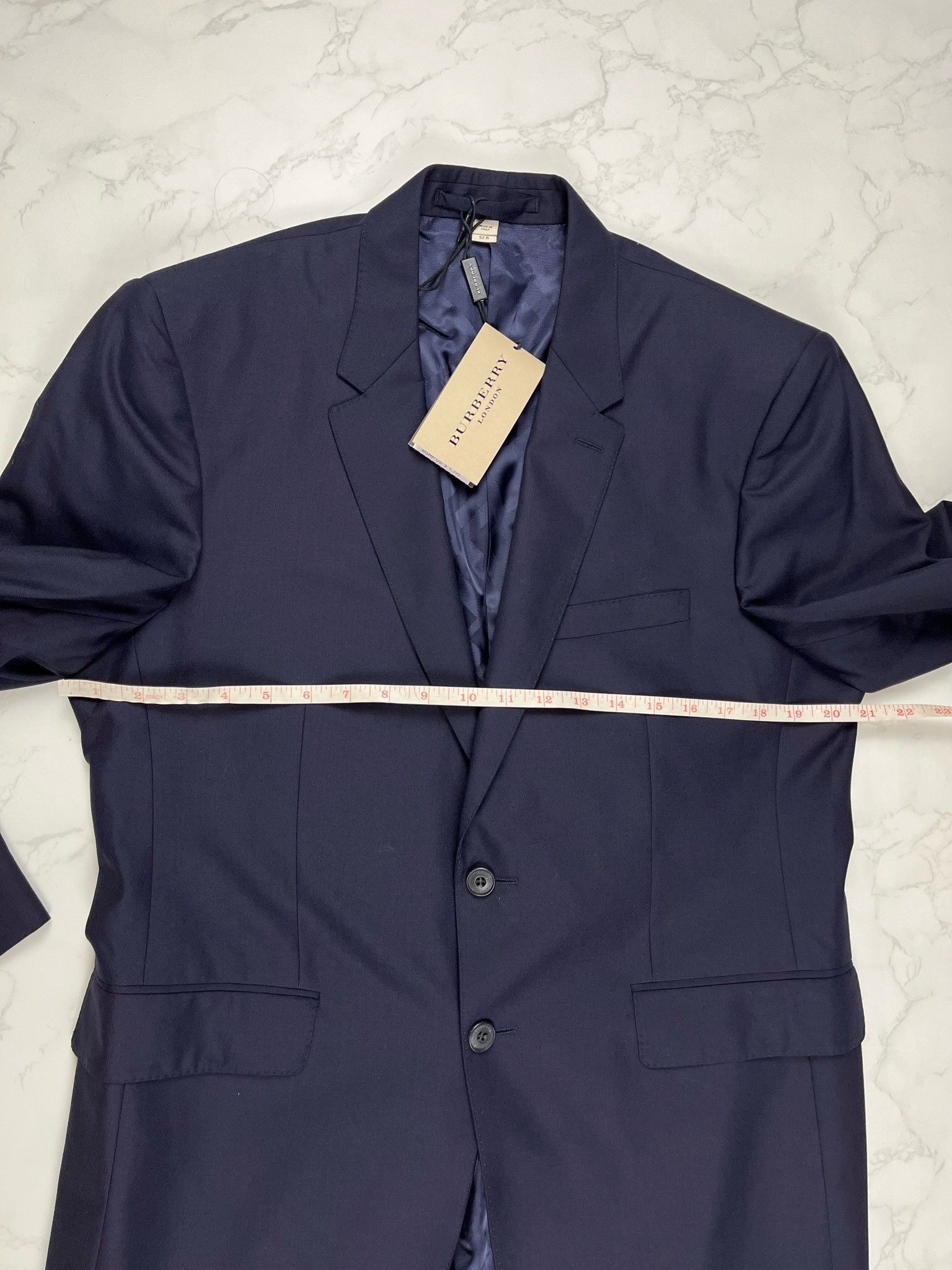Burberry 🔥80% OFF🔥 [SALE] Burberry Navy Wool Blazer Suit Size 52R - 3 Thumbnail