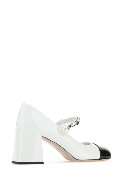 miu miu white pumps