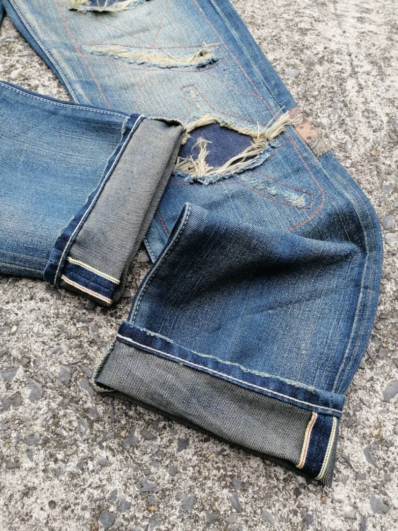 Japanese Brand × Vintage Dynasty Made In Japan Selvedge Distressed Denim Jeans Size US 32 / EU 48 - 3 Thumbnail