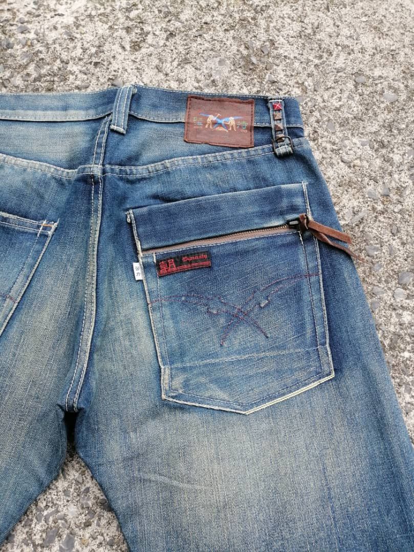 Japanese Brand × Vintage Dynasty Made In Japan Selvedge Distressed Denim Jeans Size US 32 / EU 48 - 6 Thumbnail