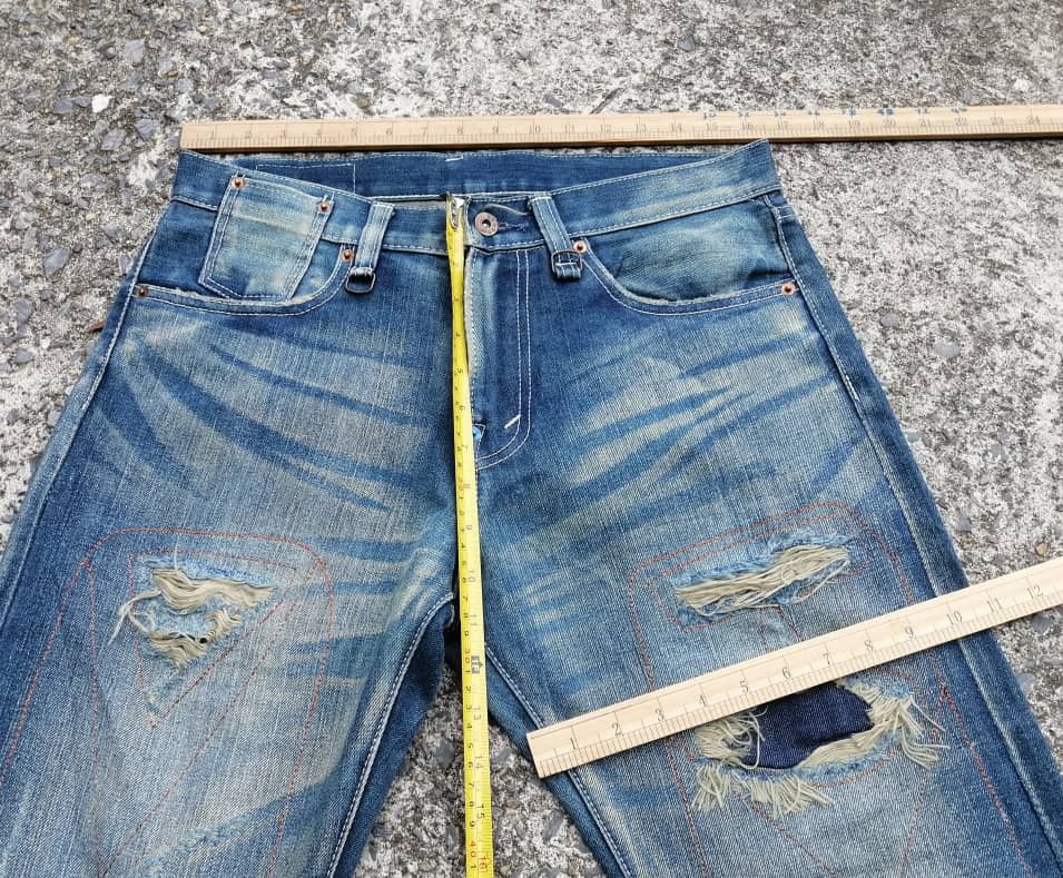 Japanese Brand × Vintage Dynasty Made In Japan Selvedge Distressed Denim Jeans Size US 32 / EU 48 - 7 Thumbnail