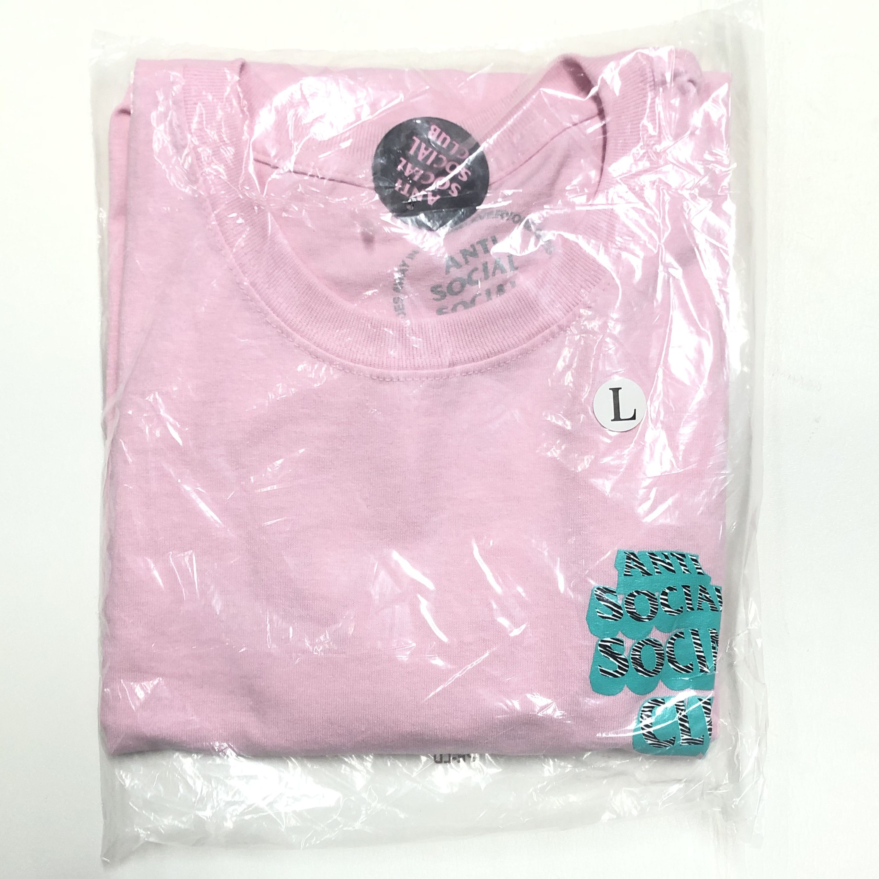 Anti Social Social Club DS ASSC White Black Zebra Logo Facade Pink Tee in hand BAPE Size US L / EU 52-54 / 3 - 2 Thumbnail