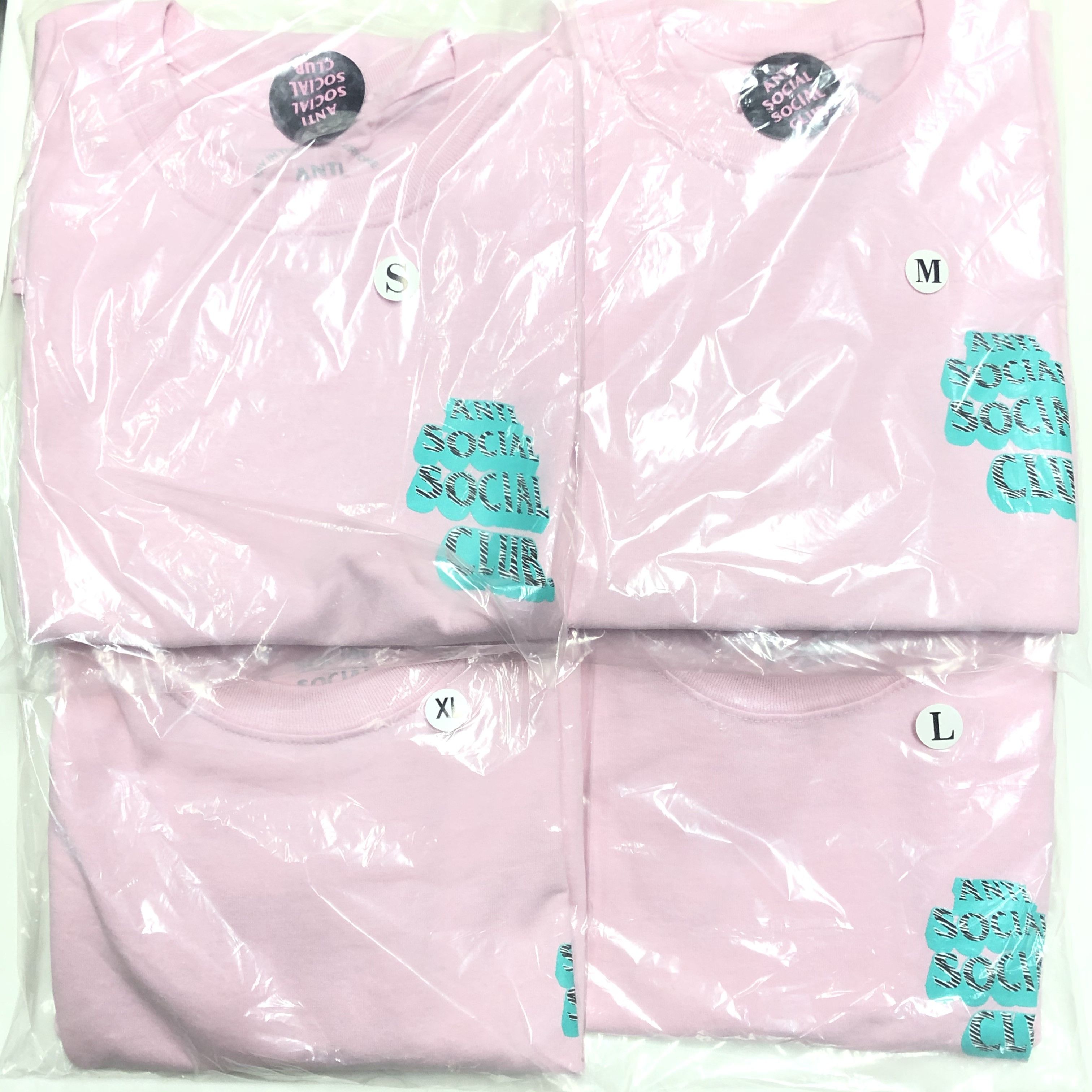 Anti Social Social Club DS ASSC White Black Zebra Logo Facade Pink Tee in hand BAPE Size US L / EU 52-54 / 3 - 7 Thumbnail