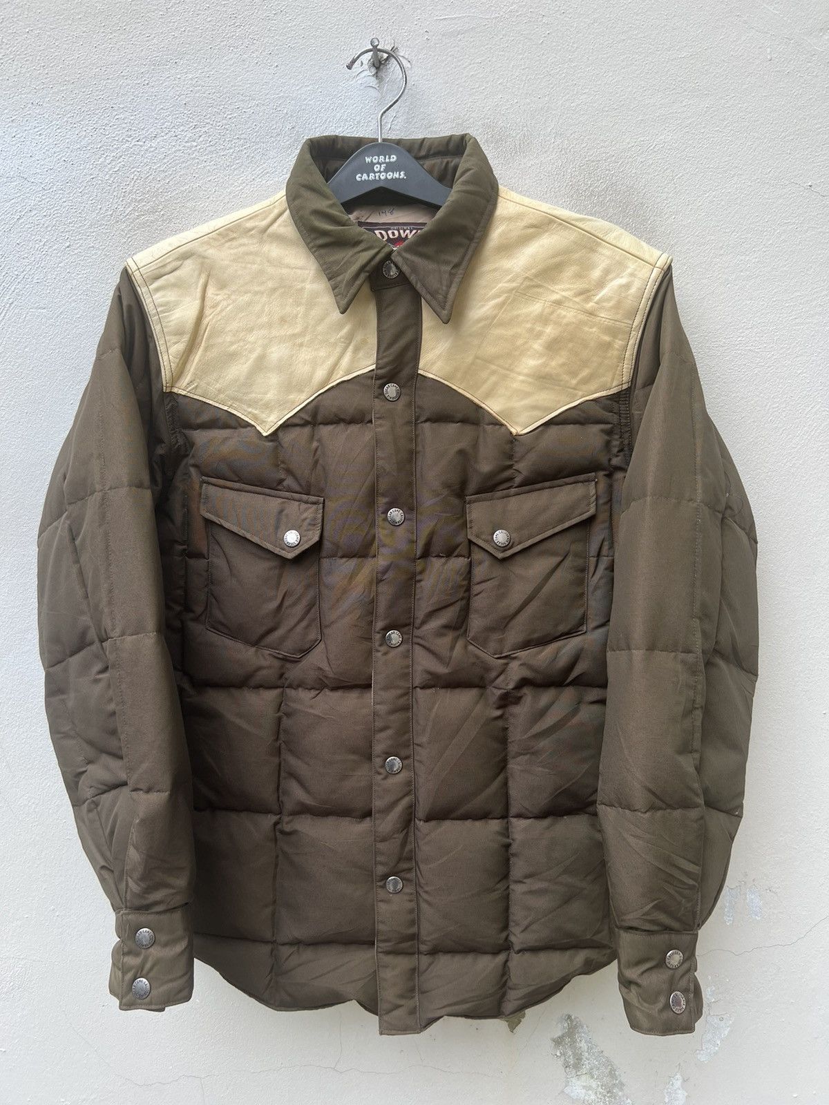 Sugar Cane × Toyo Enterprises Sugar Cane Quilt Hybrid Western Down Jacket Shirt Size US L / EU 52-54 / 3 - 6 Thumbnail