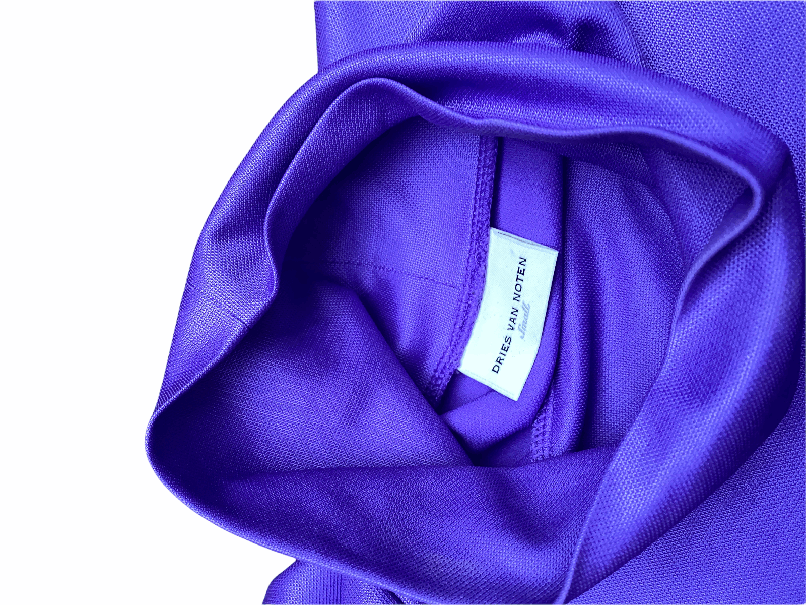 Dries Van Noten Futurist Purple Rollneck Sweater Size US S / EU 44-46 / 1 - 3 Thumbnail