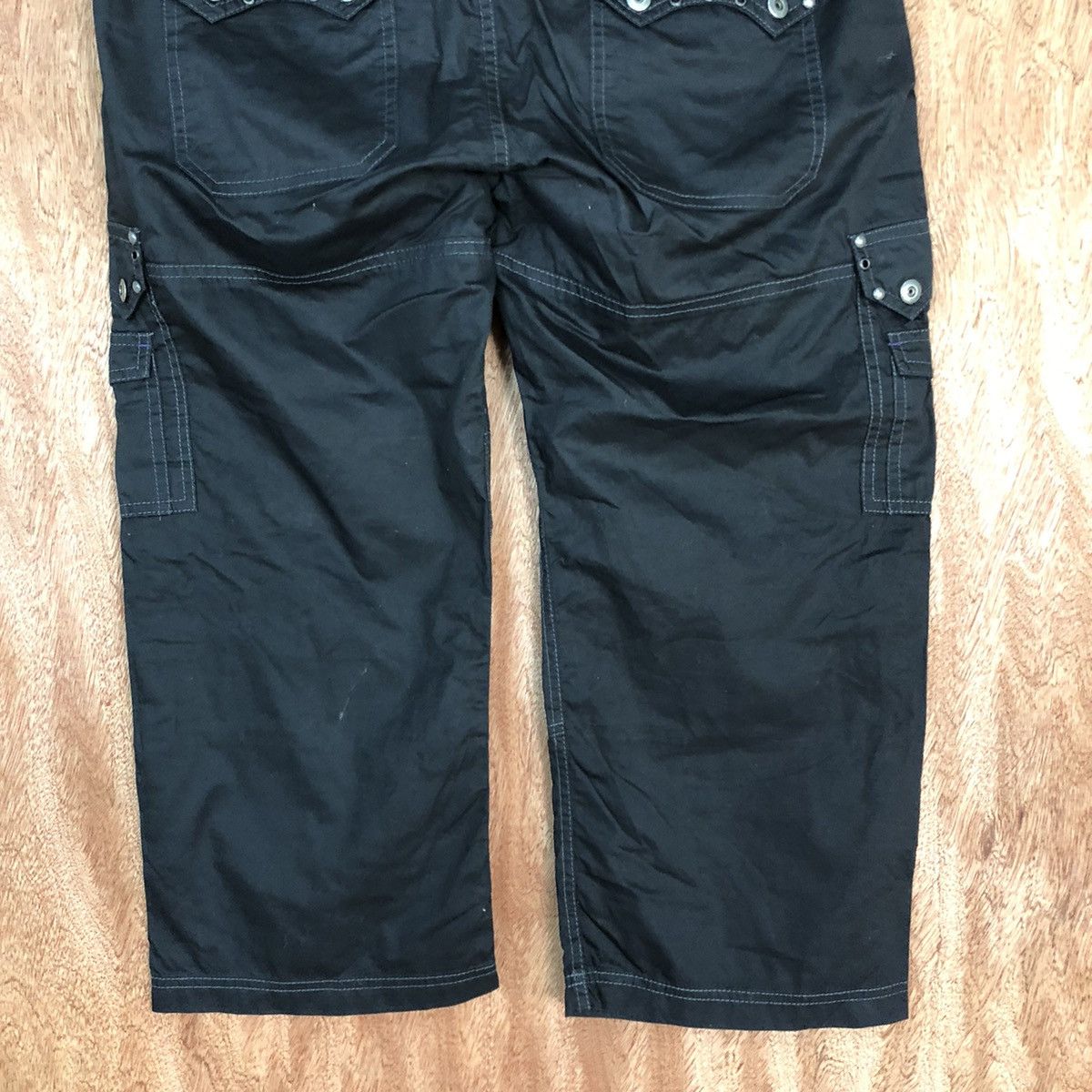 Japanese Brand DLL Semantic Design multi pocket Black cropped pants #2042 Size US 34 / EU 50 - 10 Thumbnail
