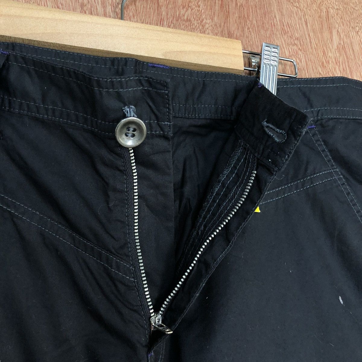 Japanese Brand DLL Semantic Design multi pocket Black cropped pants #2042 Size US 34 / EU 50 - 7 Thumbnail