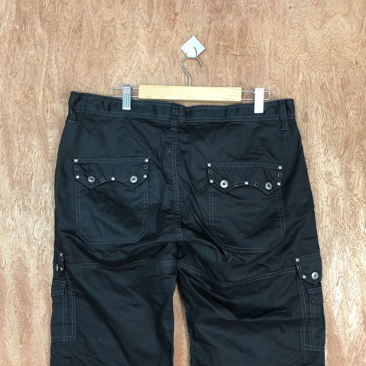 Japanese Brand DLL Semantic Design multi pocket Black cropped pants #2042 Size US 34 / EU 50 - 9 Thumbnail