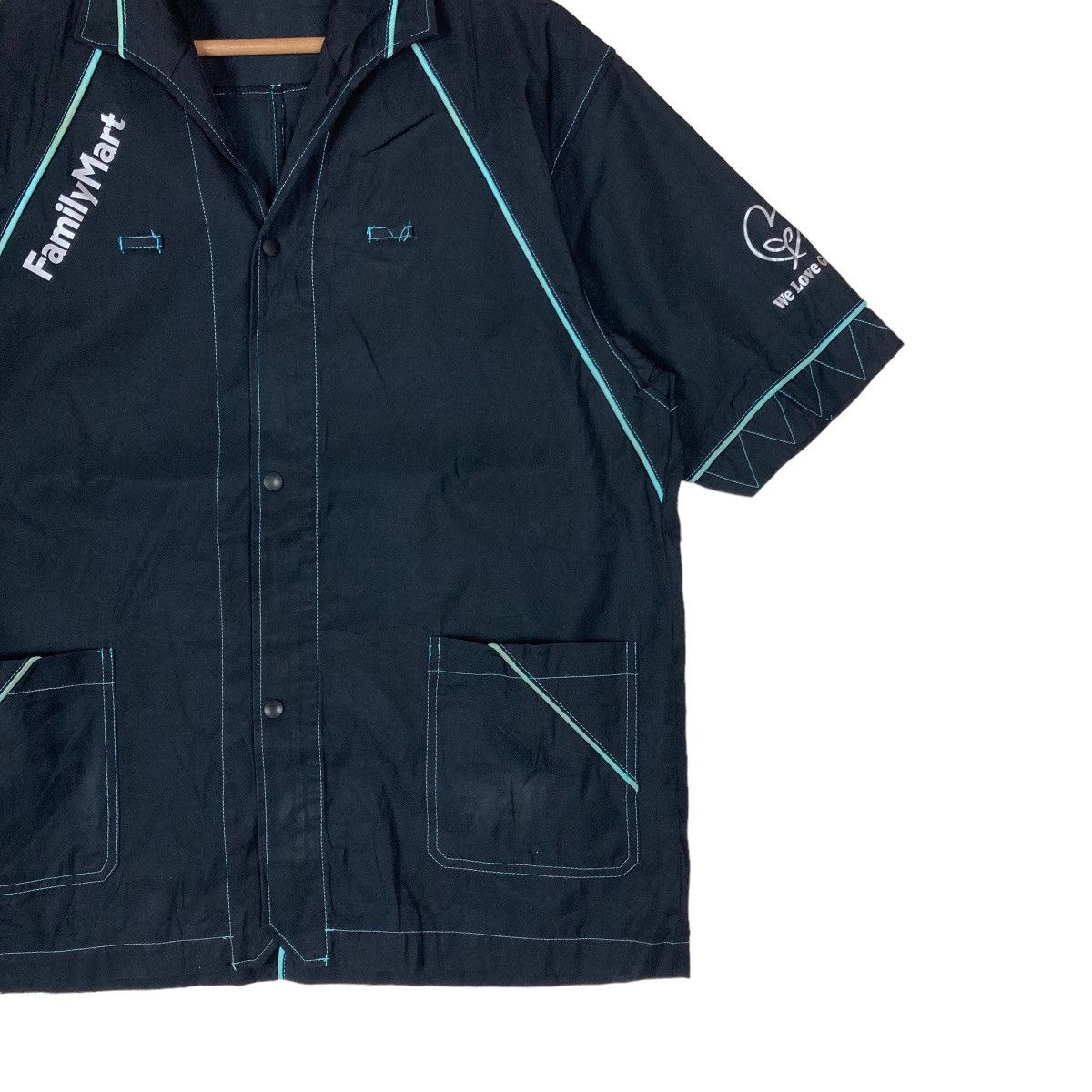 Vintage Vintage Family Mart Uniform Snap Button Shirt Jacket Size US L / EU 52-54 / 3 - 4 Thumbnail