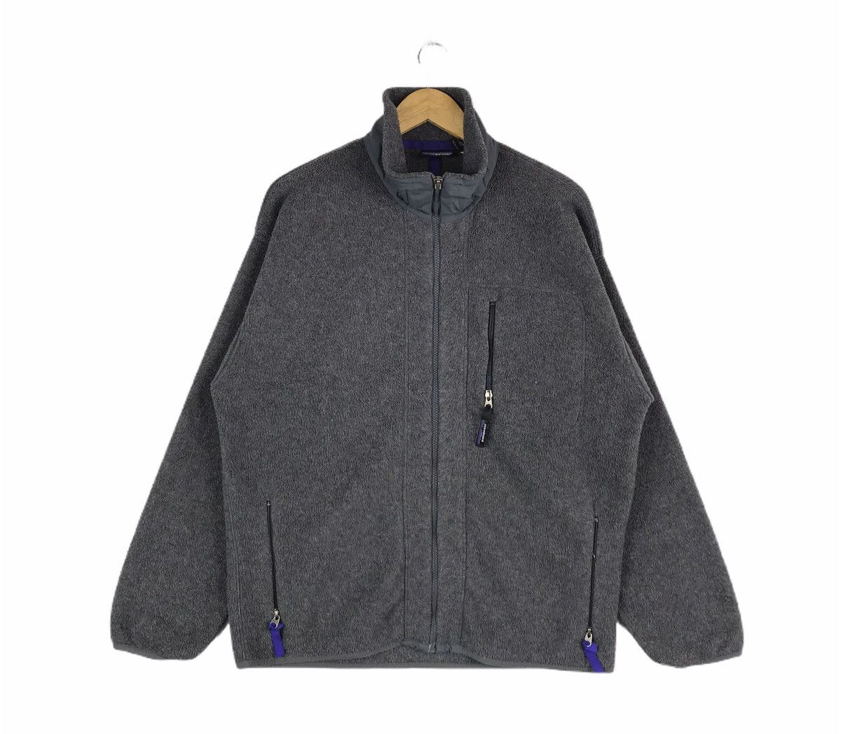 Patagonia Vintage 90s PATAGONIA Minimalist Zip Up Fleece Jacket Size US L / EU 52-54 / 3 - 1 Thumbnail