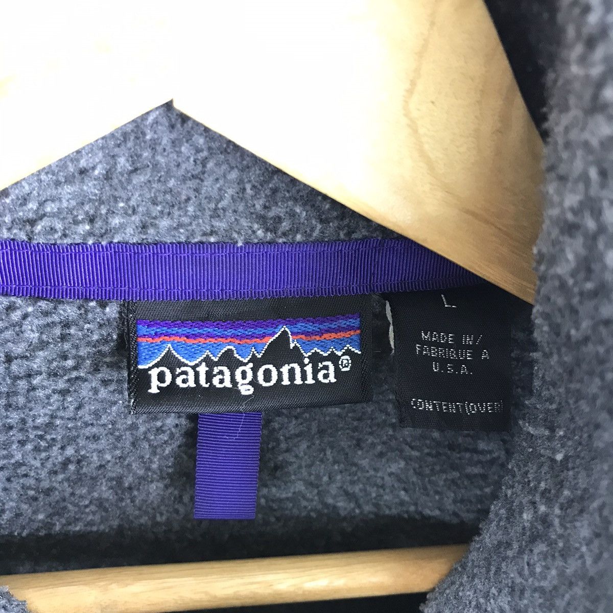 Patagonia Vintage 90s PATAGONIA Minimalist Zip Up Fleece Jacket Size US L / EU 52-54 / 3 - 5 Thumbnail