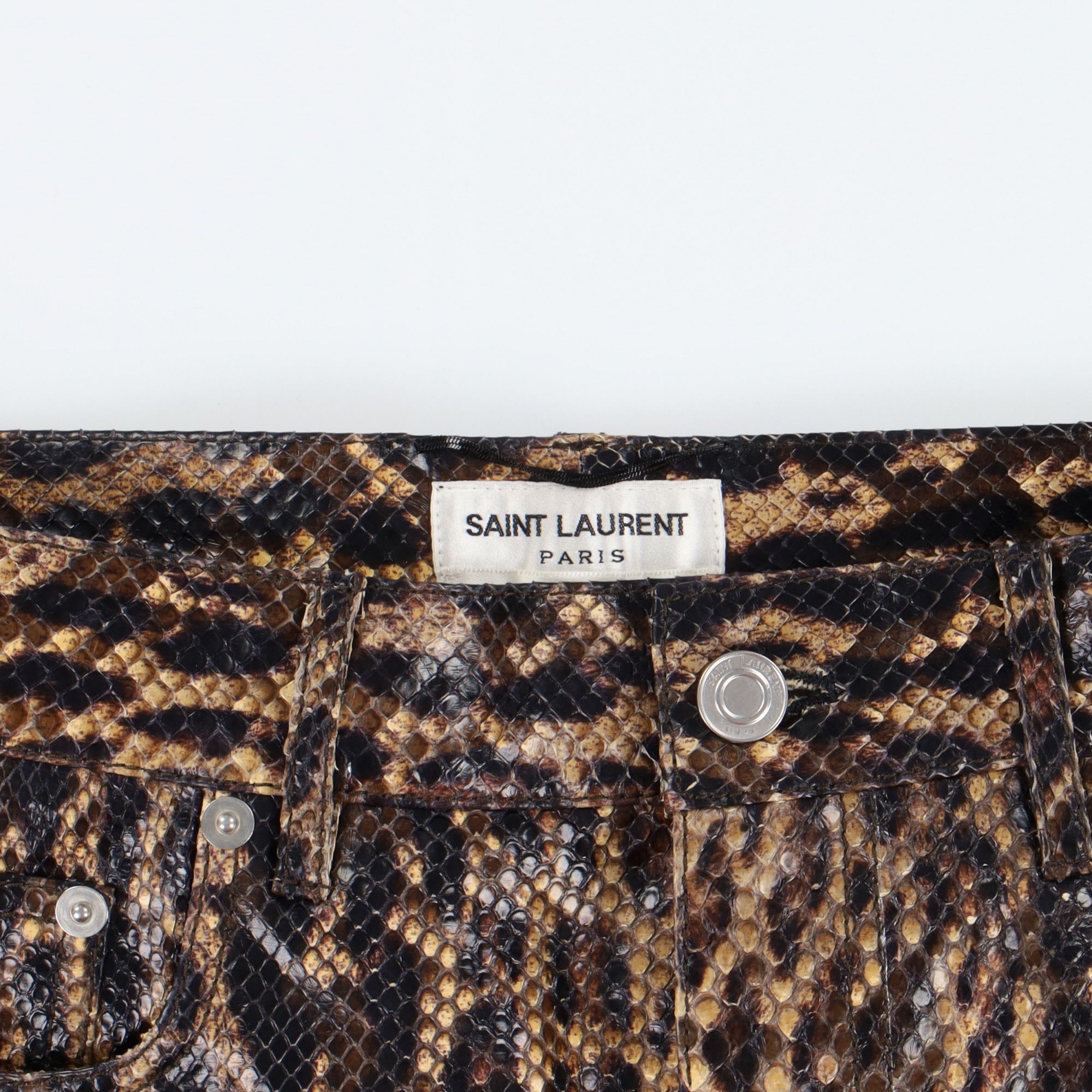 Saint Laurent Paris 1 of 1 Genuine Python Leather Trousers Size US 28 / EU 44 - 5 Thumbnail