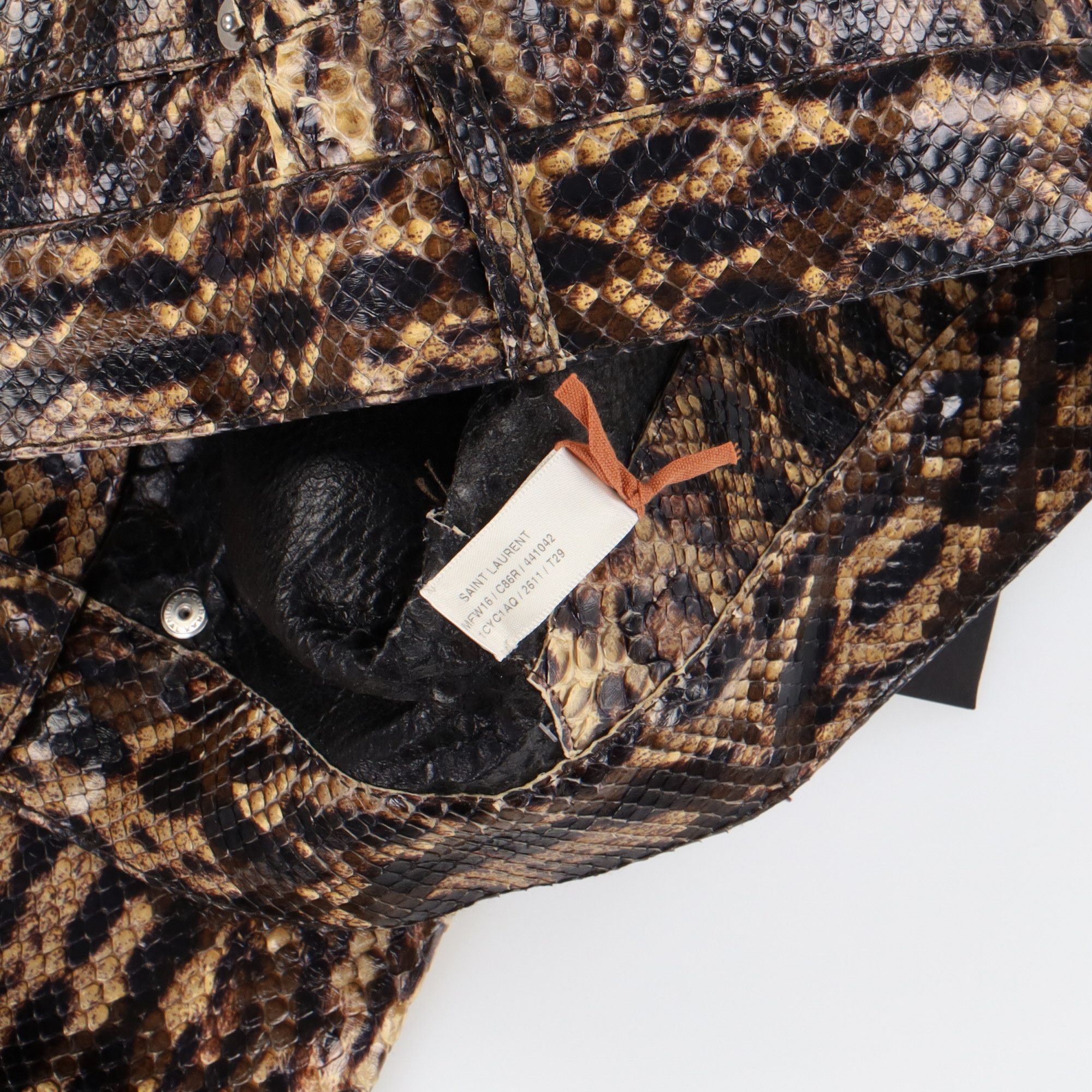 Saint Laurent Paris 1 of 1 Genuine Python Leather Trousers Size US 28 / EU 44 - 7 Thumbnail