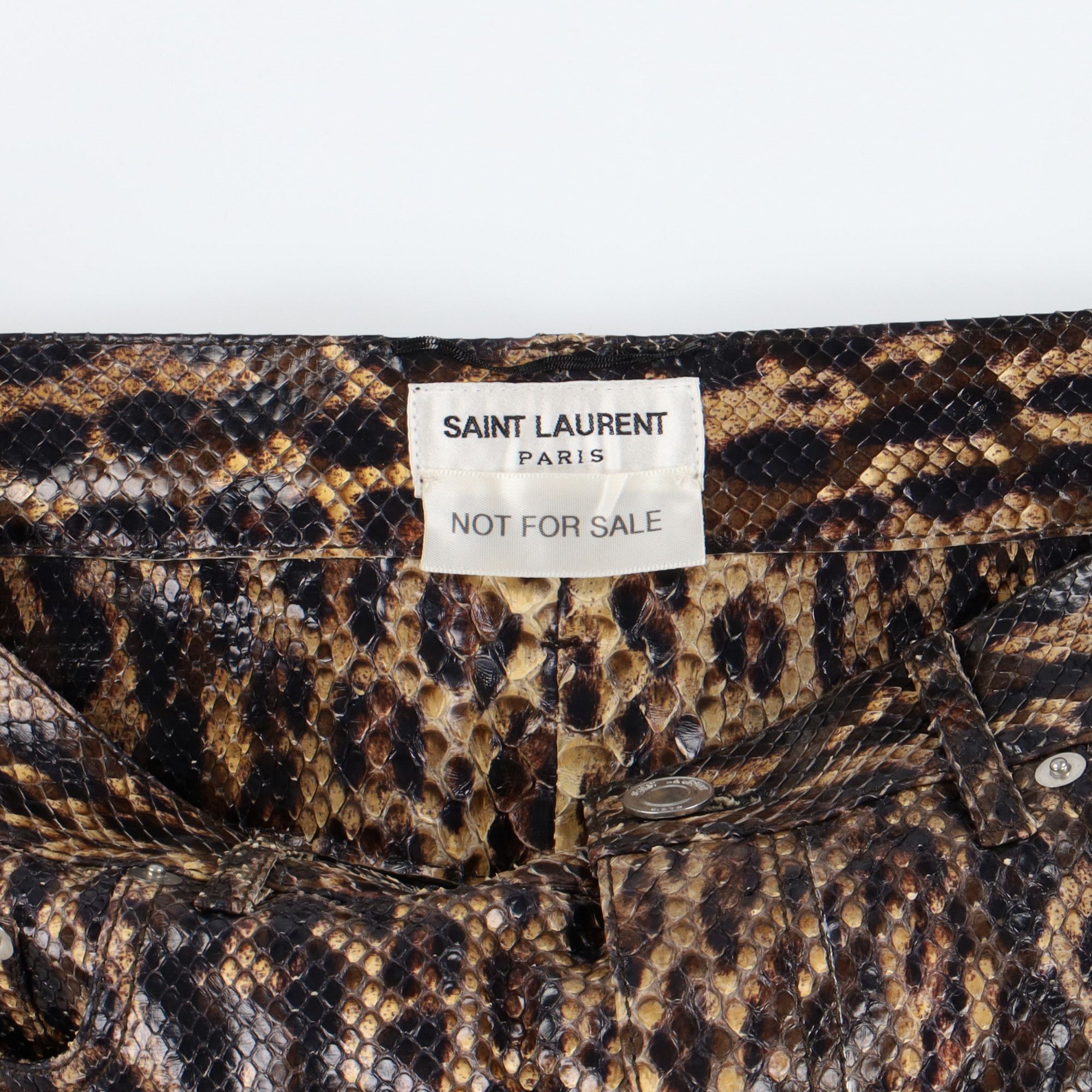 Saint Laurent Paris 1 of 1 Genuine Python Leather Trousers Size US 28 / EU 44 - 6 Thumbnail