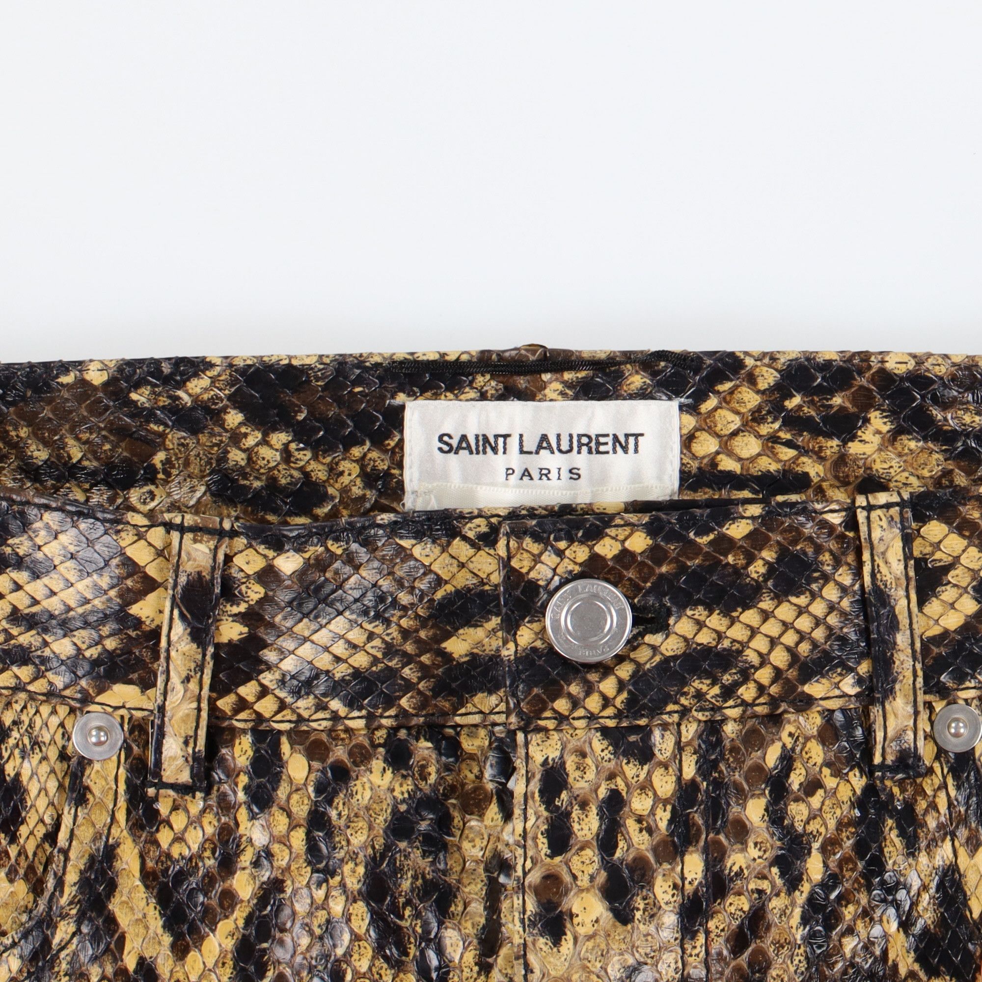 Saint Laurent Paris 1 of 1 Genuine Python Leather Trousers Size US 28 / EU 44 - 5 Thumbnail