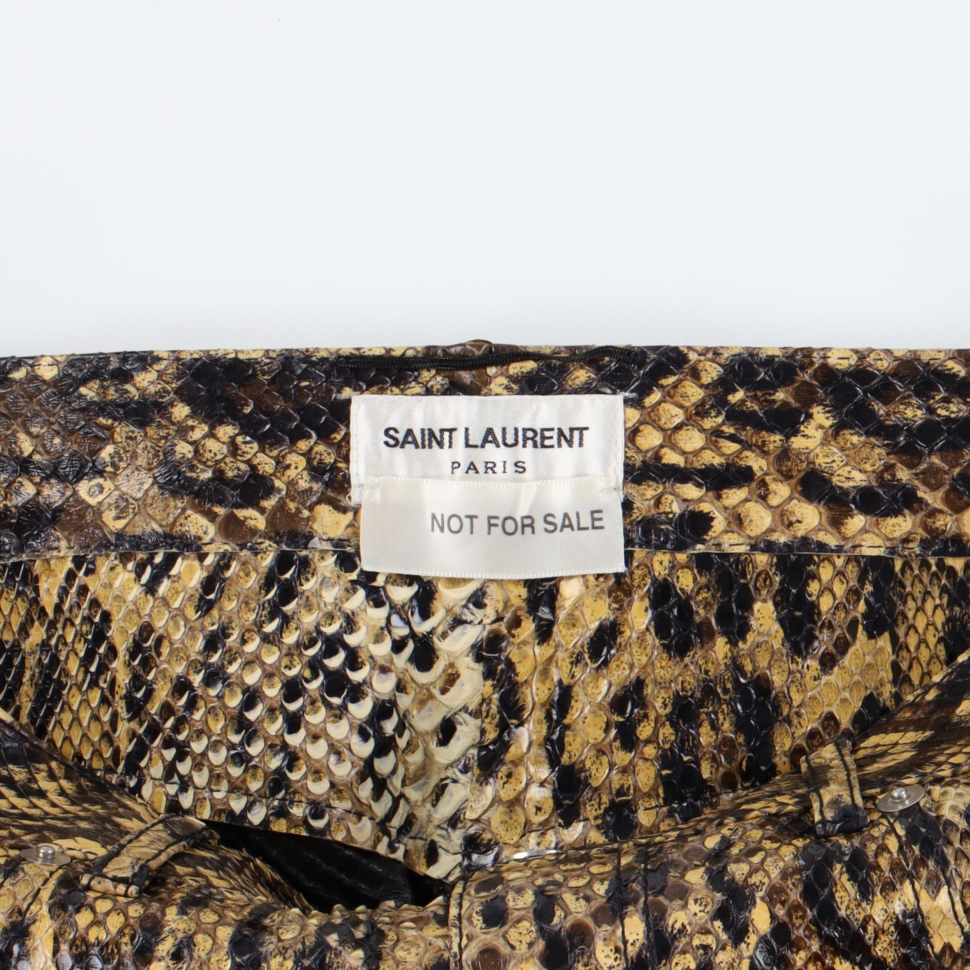Saint Laurent Paris 1 of 1 Genuine Python Leather Trousers Size US 28 / EU 44 - 6 Thumbnail