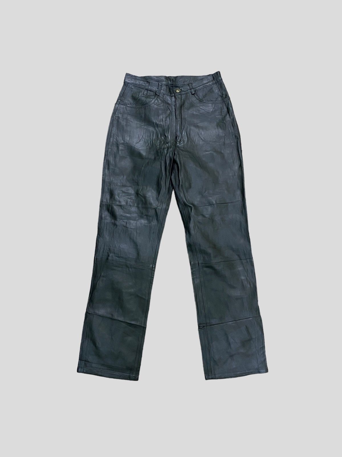 image of Vintage Rigel By Miwa Pvc Pants in Black, Men's (Size 26)