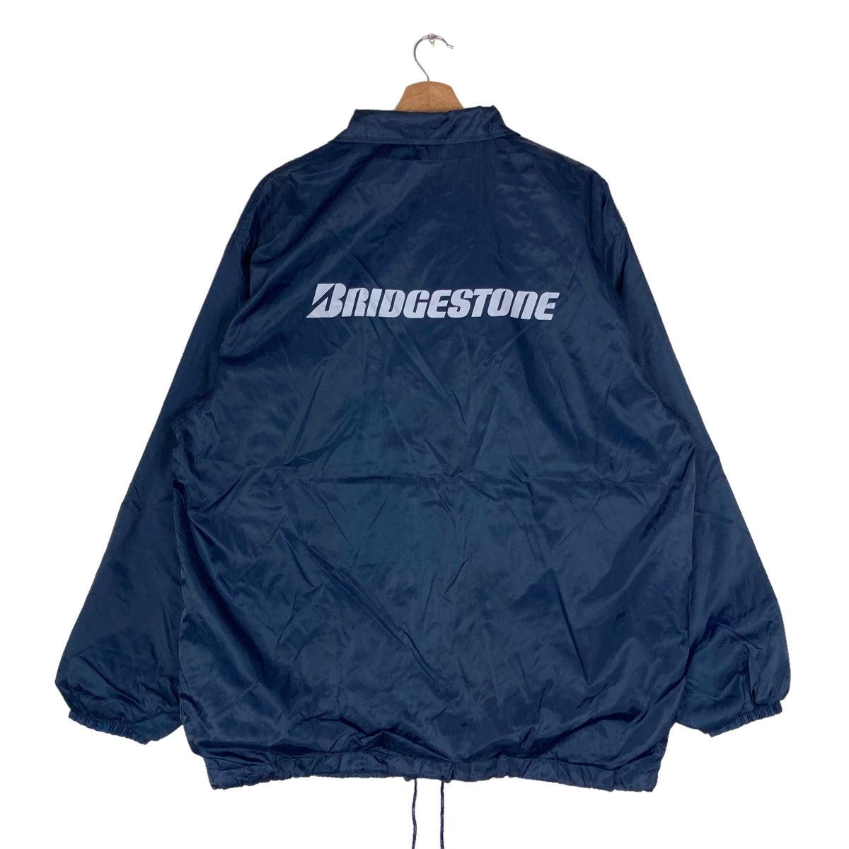 Vintage Vintage Bridgestone Spell Out Snap Button Jacket Size US L / EU 52-54 / 3 - 1 Thumbnail