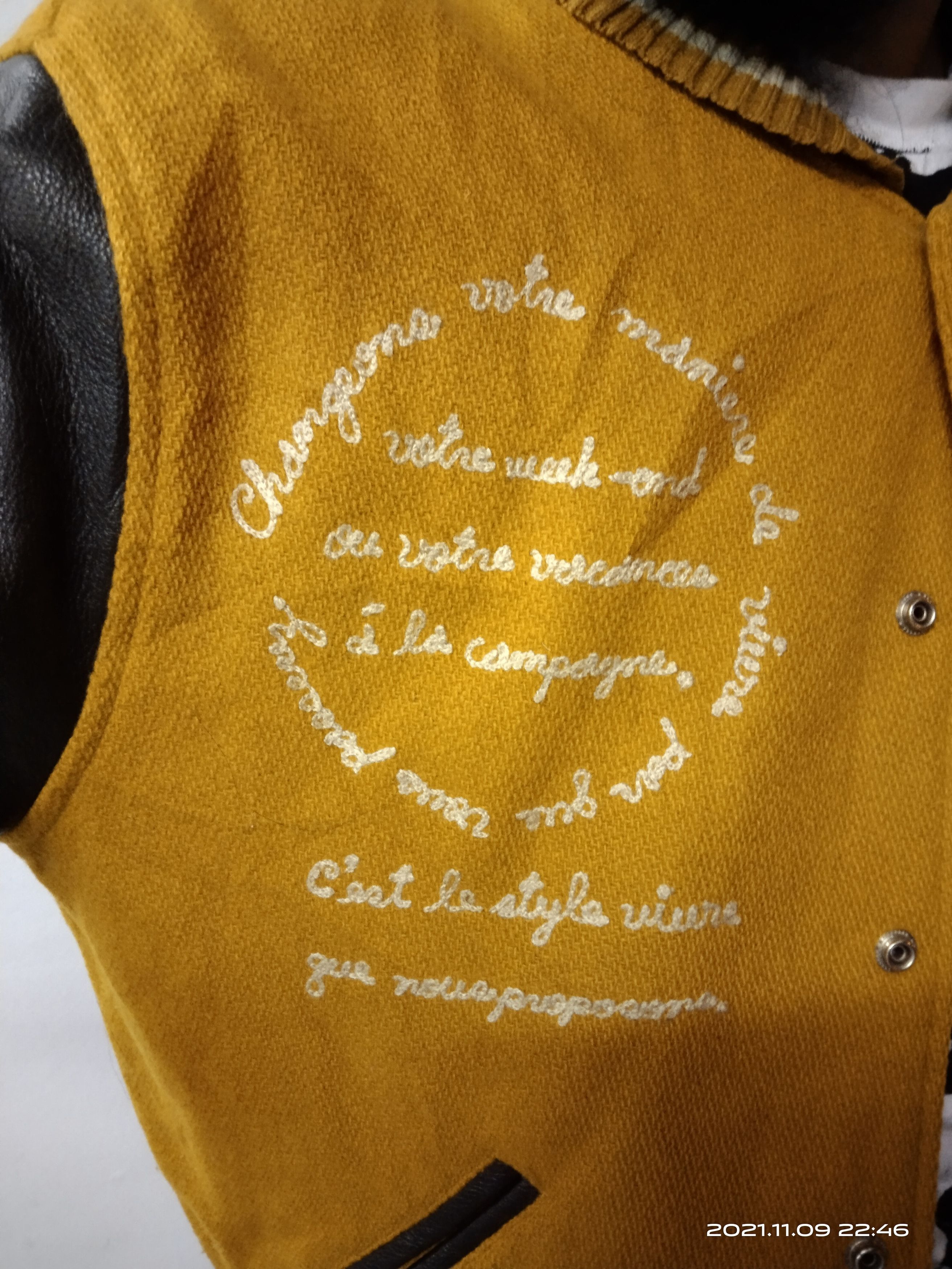 Japanese Brand JAPANESE BRAND VARSITY WOOL LEATHER JACKET Size US M / EU 48-50 / 2 - 5 Thumbnail
