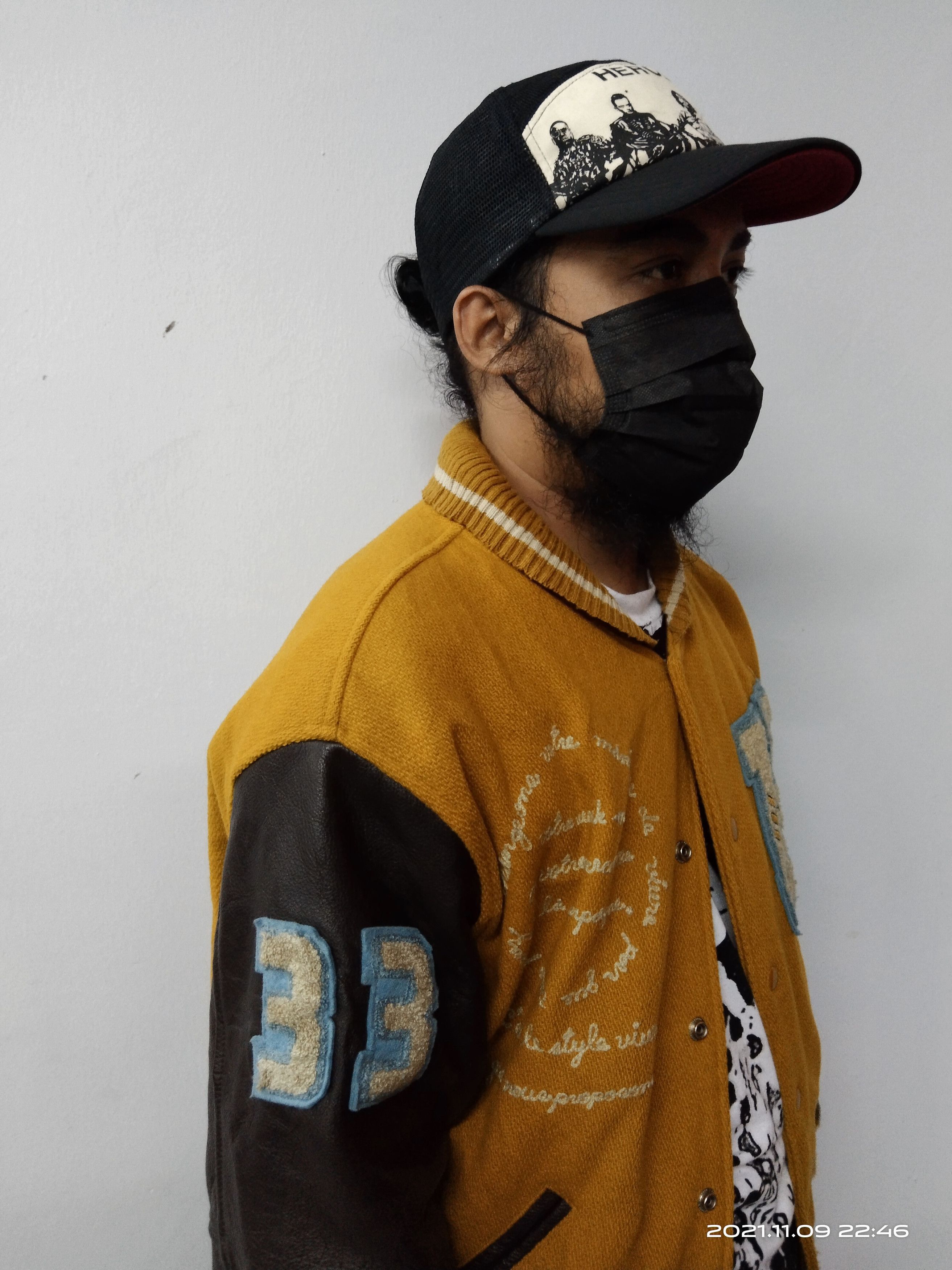 Japanese Brand JAPANESE BRAND VARSITY WOOL LEATHER JACKET Size US M / EU 48-50 / 2 - 3 Thumbnail
