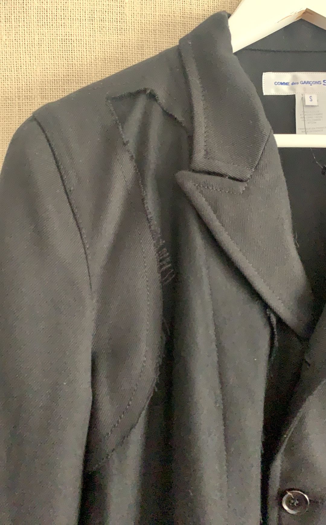 Comme des Garcons × Junya Watanabe NWOT Comme des garçons SHIRT distressed-raw seam jacket Size US S / EU 44-46 / 1 - 4 Thumbnail
