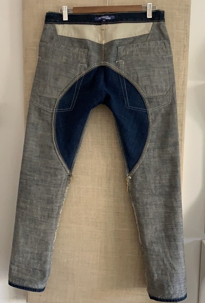 Comme des Garcons × Junya Watanabe Junya watanabe double scarf pocket segment salvage jeans Size US 34 / EU 50 - 11 Thumbnail