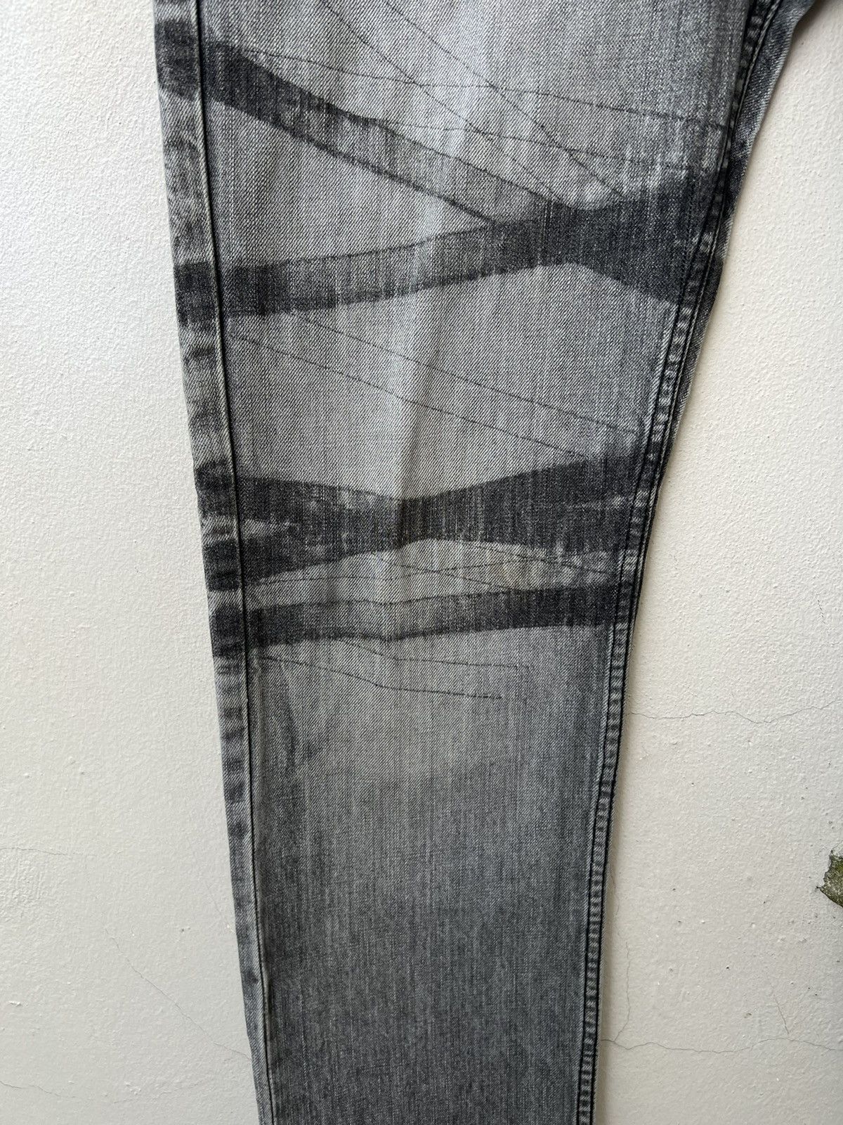 Vintage Vintage FLORAL WATER Japan Striped Patchwork Denim Pant Size US 31 - 10 Thumbnail