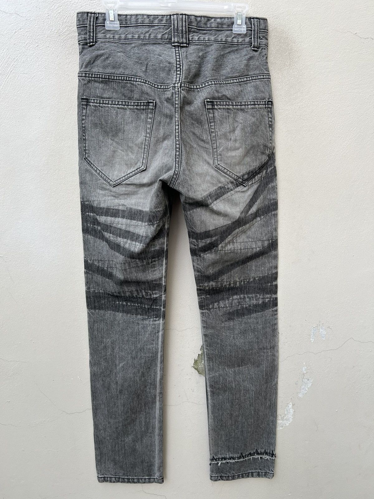 Vintage Vintage FLORAL WATER Japan Striped Patchwork Denim Pant Size US 31 - 15 Thumbnail