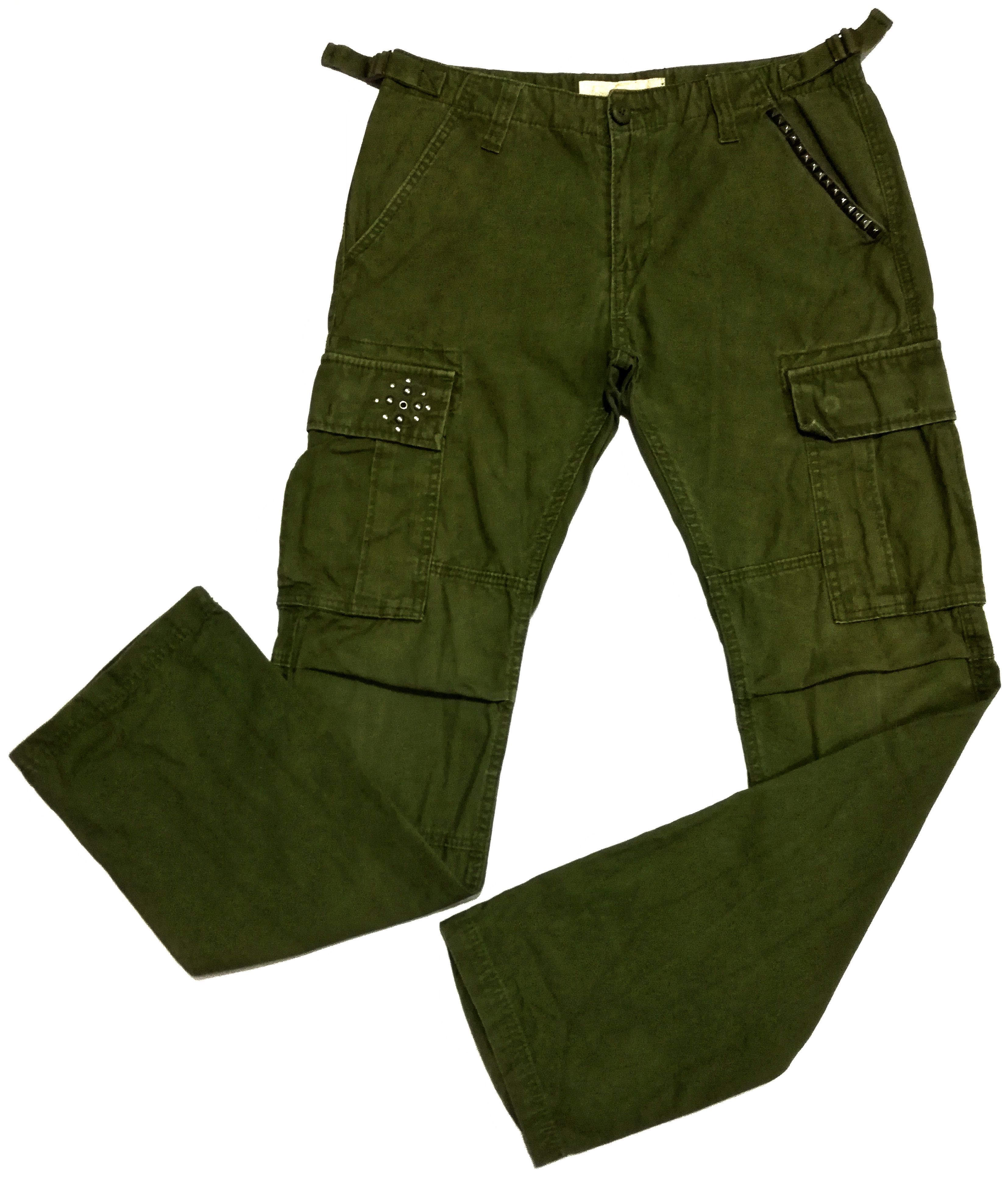 image of Designer Very Neutral 8 Infinity Military Cargo Pants in Army Green, Men's (Size 31)