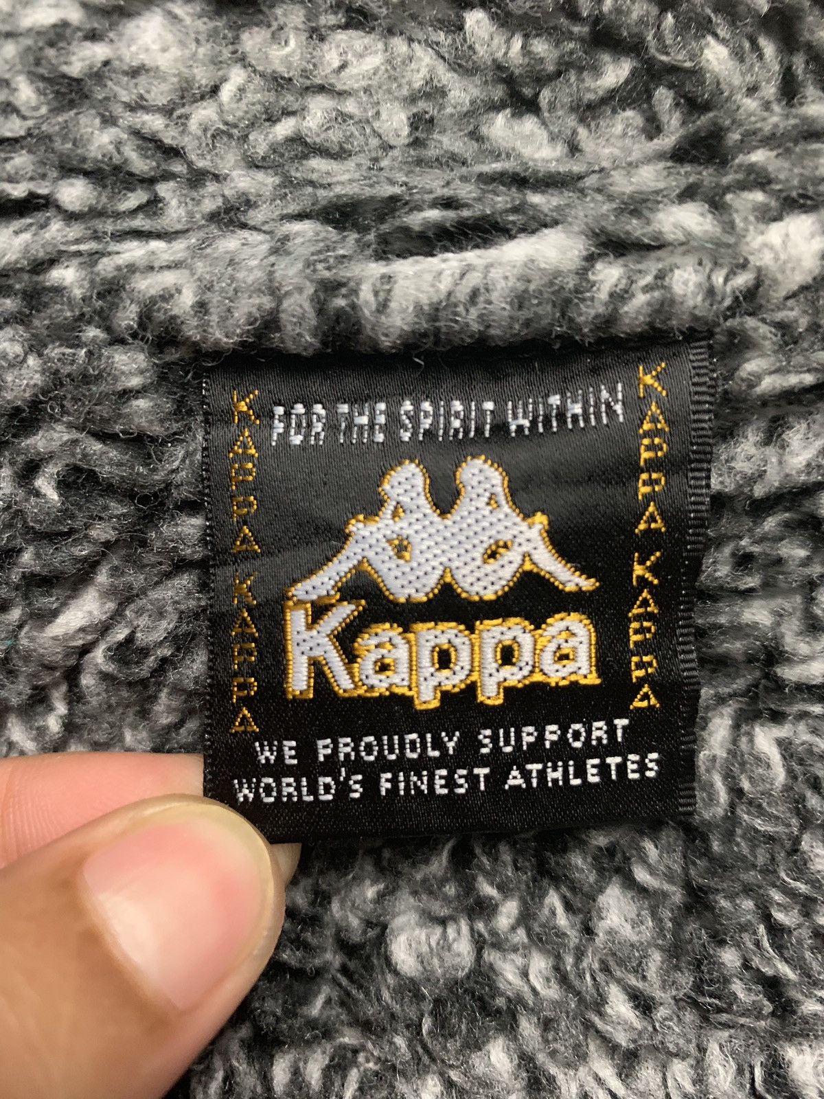 Kappa × Vintage Vintage 80s Kappa Spellout Big Logo Long Jacket Hoodie Size US L / EU 52-54 / 3 - 7 Thumbnail