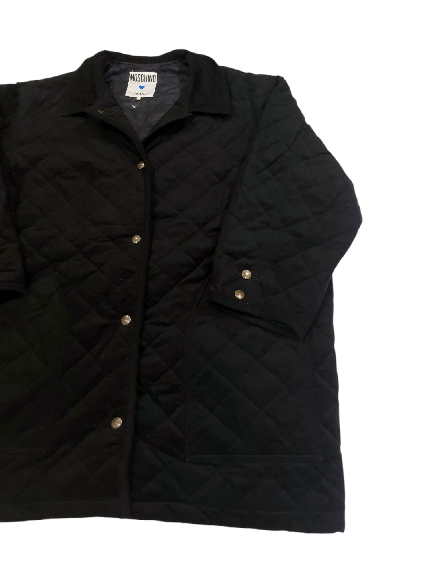 Moschino VERY RARE! VTG MOSCHINO SCOVIL BUTTON BLACK WINTER JACKET Size US XL / EU 56 / 4 - 4 Thumbnail