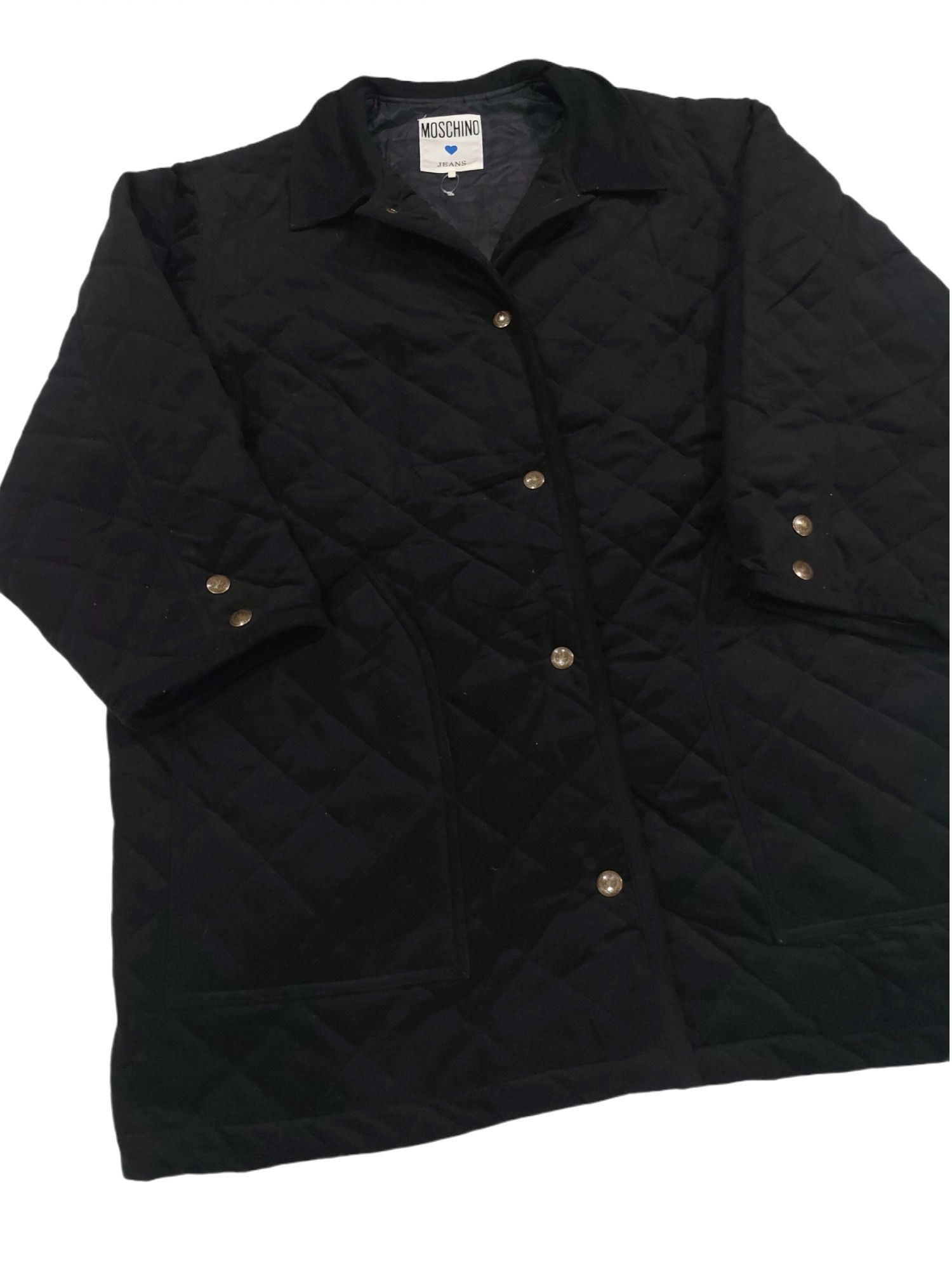 Moschino VERY RARE! VTG MOSCHINO SCOVIL BUTTON BLACK WINTER JACKET Size US XL / EU 56 / 4 - 6 Thumbnail